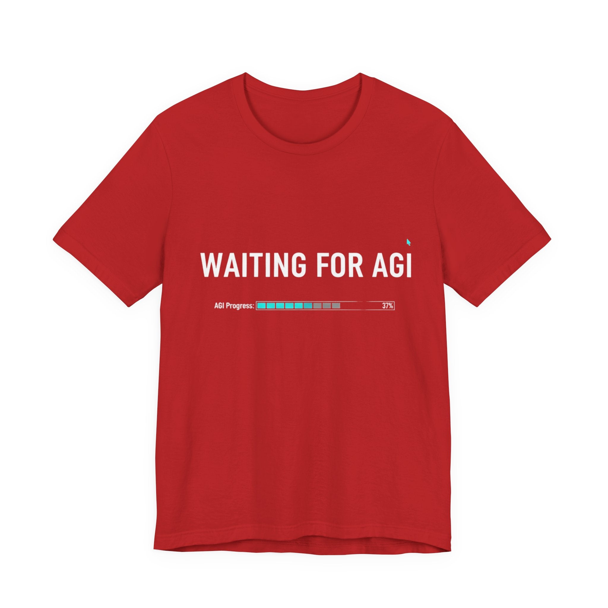 Waiting for AGI T-Shirt — Futuristic AI Humor Tee