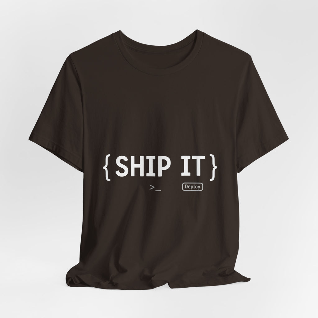 SHIP IT T-Shirt — Bold Graphic 'SHIP IT' Tee for Shippers & Packagers