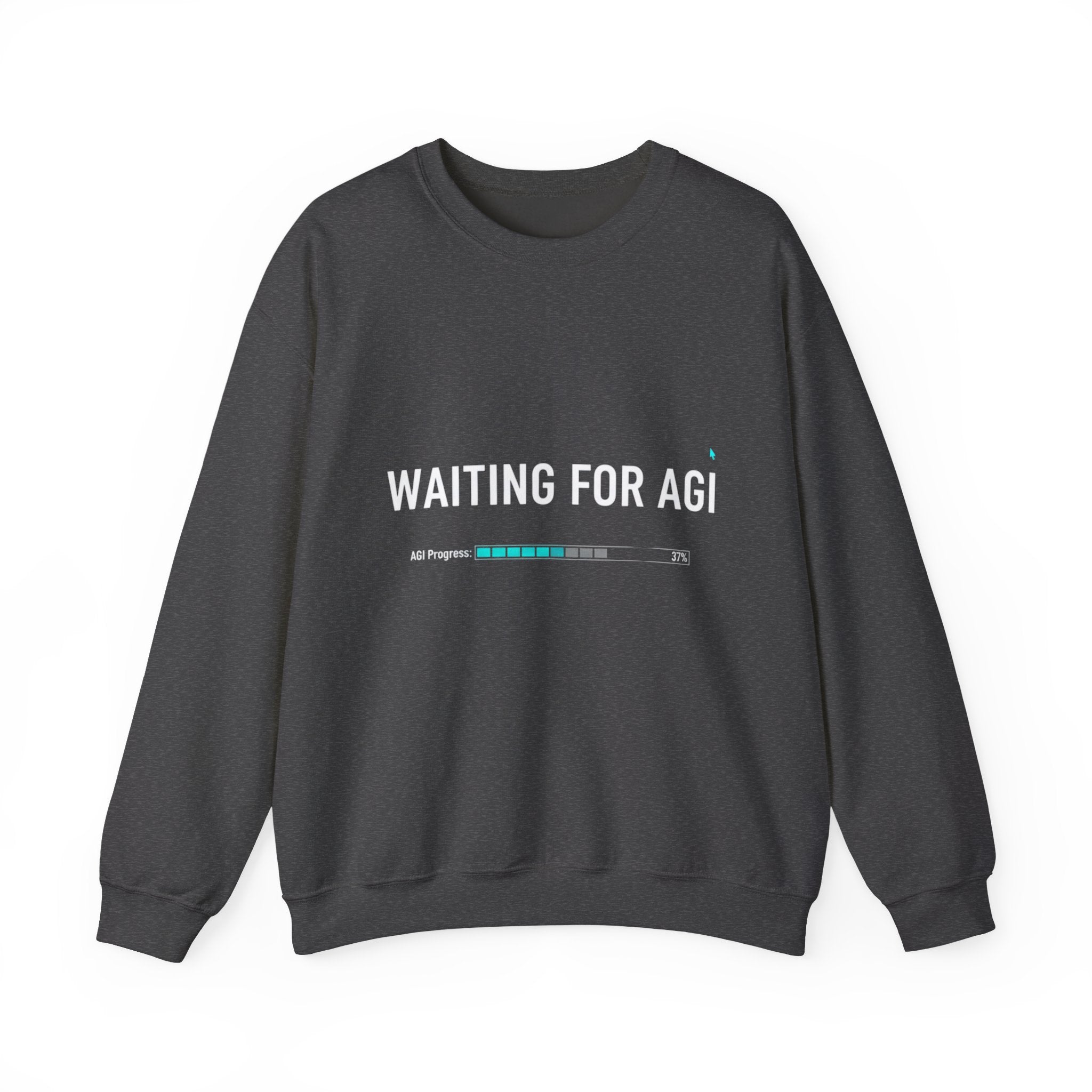 WAITING FOR AGI Sweatshirt — Futuristic Tech Crewneck for AI Enthusiasts