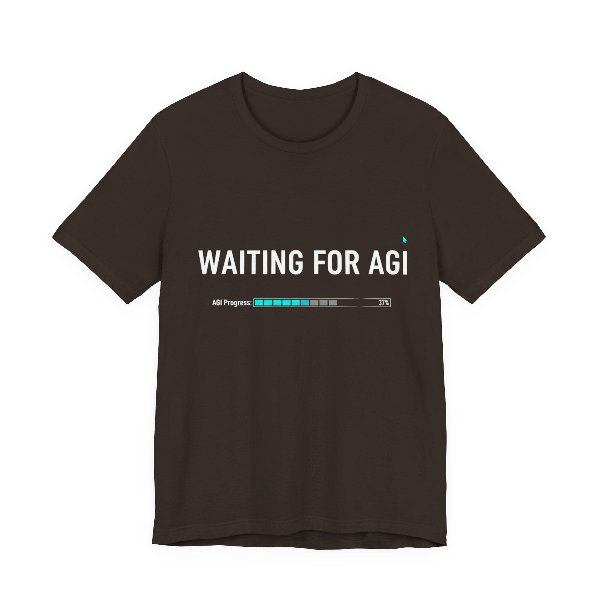 Waiting for AGI T-Shirt — Futuristic AI Humor Tee
