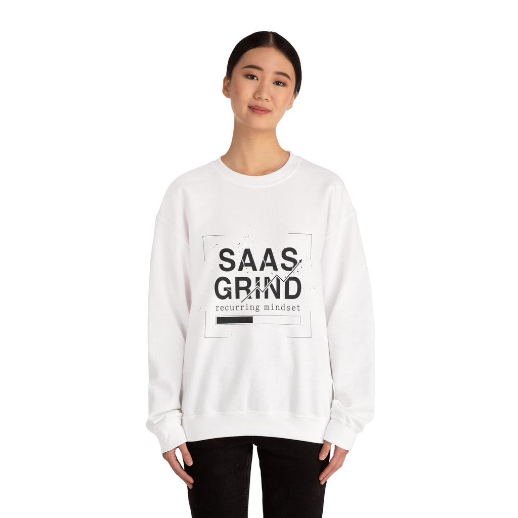 SAAS GRIND Sweatshirt — Hustle-Focused Crewneck for SaaS Founders