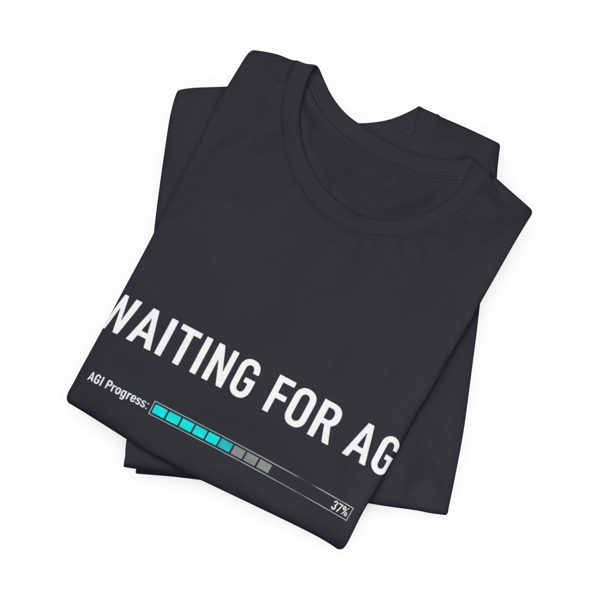 Waiting for AGI T-Shirt — Futuristic AI Humor Tee