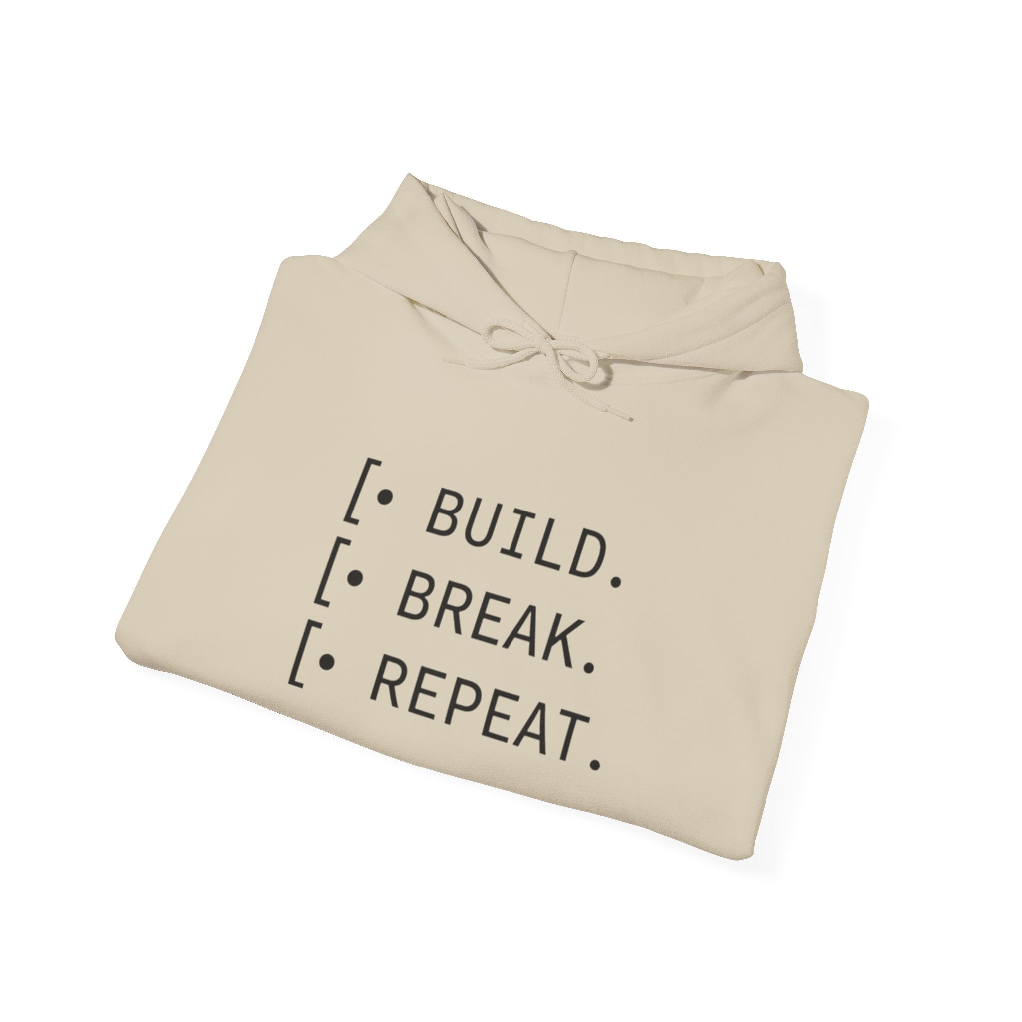 Cycle of Build, Break, Rebuild Hoodie — Software Dev & Entrepreneur Sweatshirt