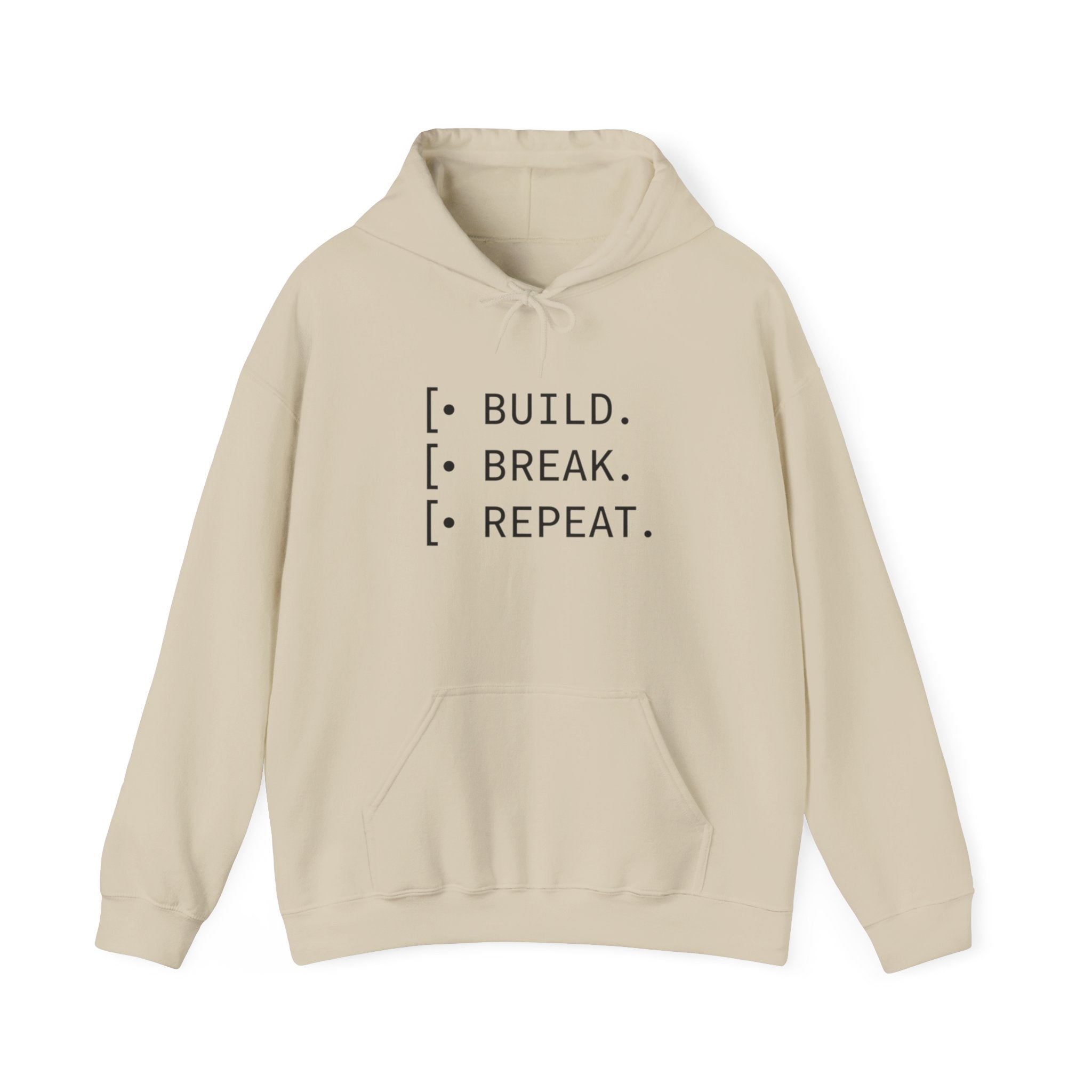 Cycle of Build, Break, Rebuild Hoodie — Software Dev & Entrepreneur Sweatshirt