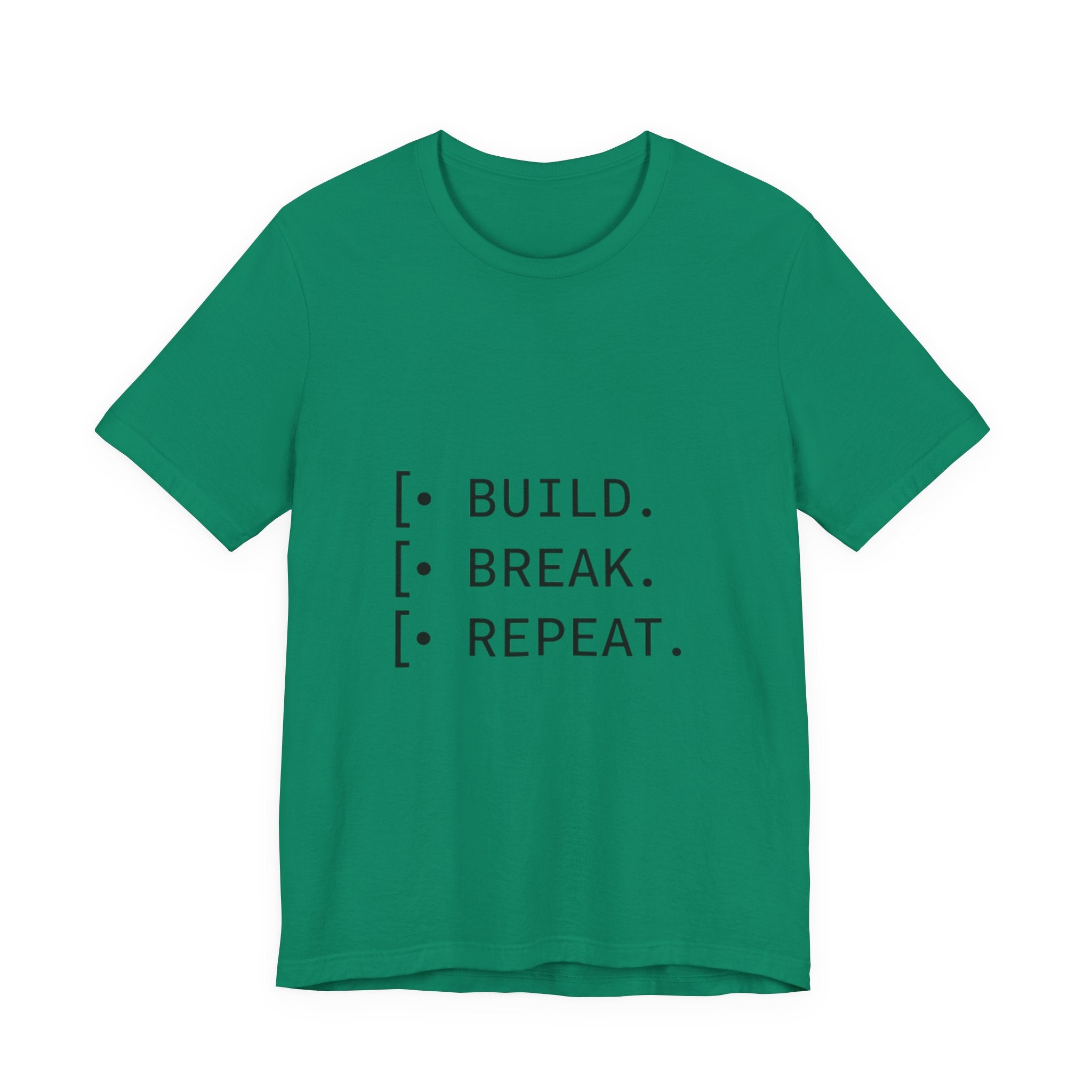 Software Dev Cycle Tee — Build, Break, Rebuild