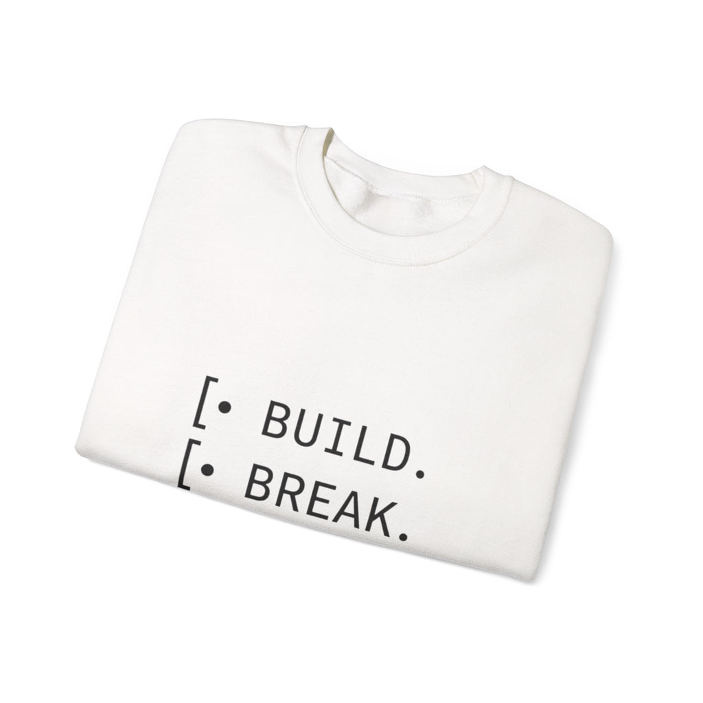 Endless Build Cycle Crewneck Sweatshirt — Build, Break, Rebuild