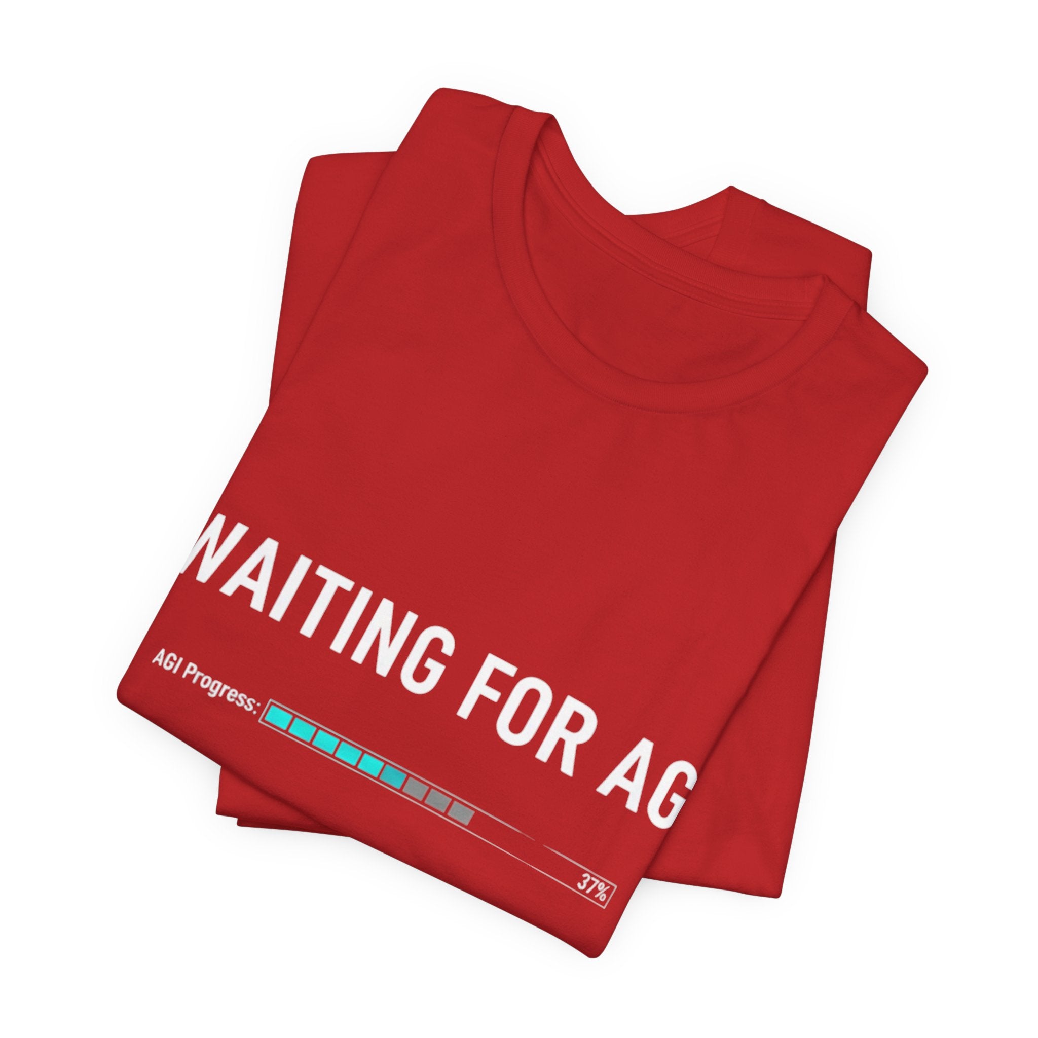 Waiting for AGI T-Shirt — Futuristic AI Humor Tee