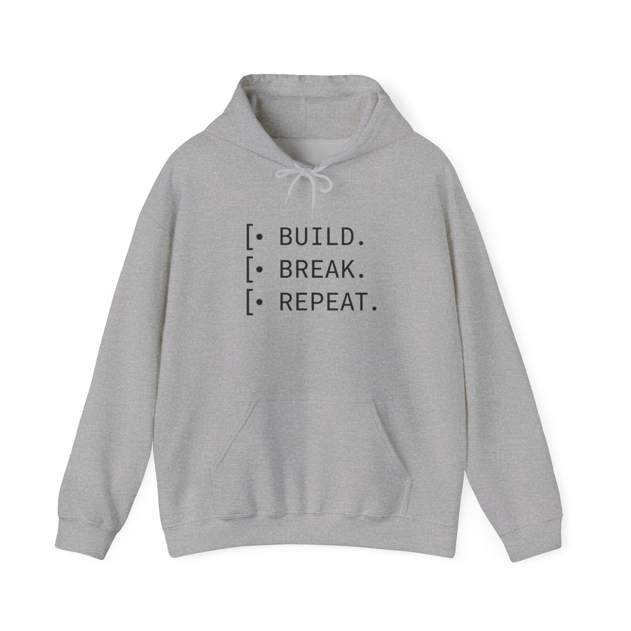 Cycle of Build, Break, Rebuild Hoodie — Software Dev & Entrepreneur Sweatshirt