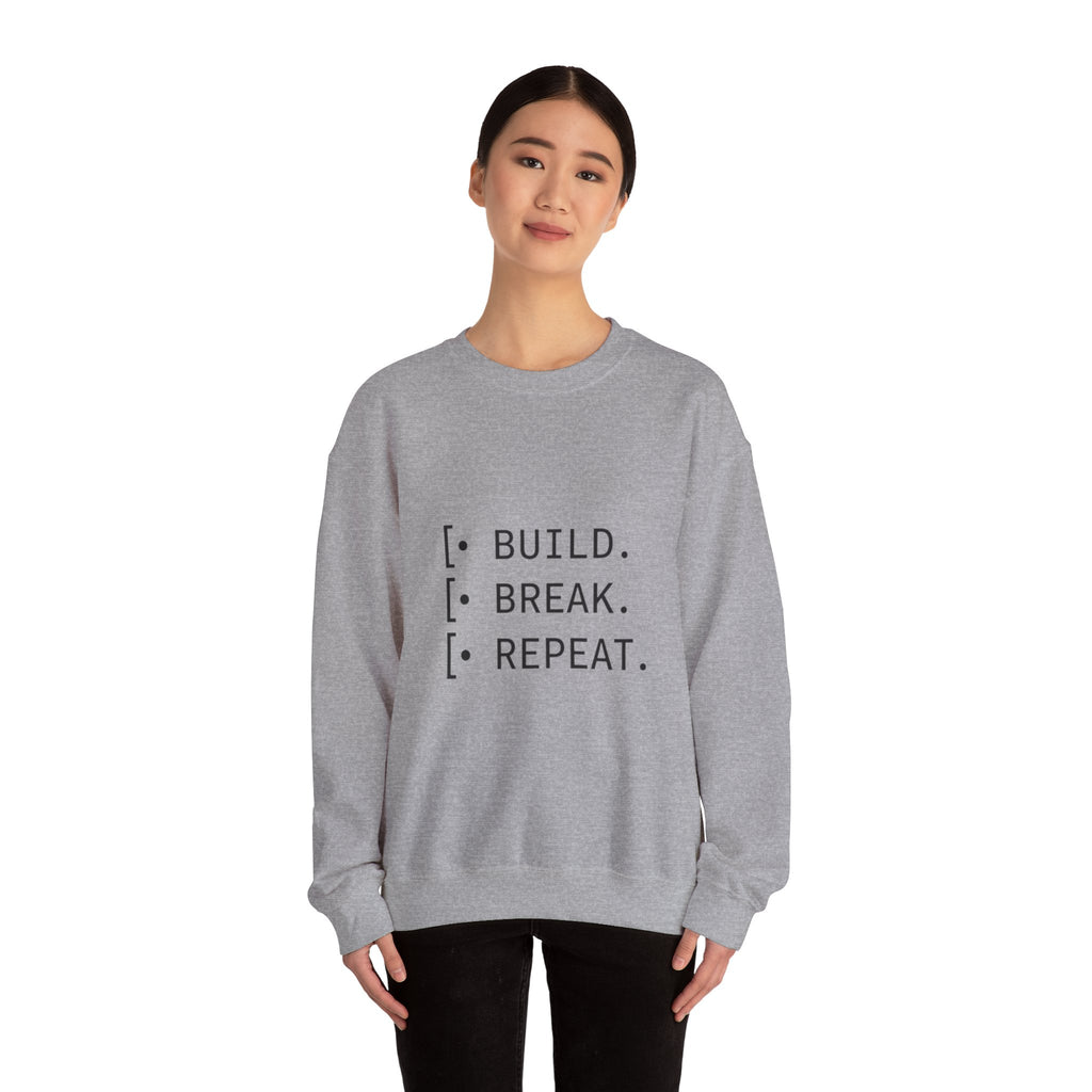 Endless Build Cycle Crewneck Sweatshirt — Build, Break, Rebuild