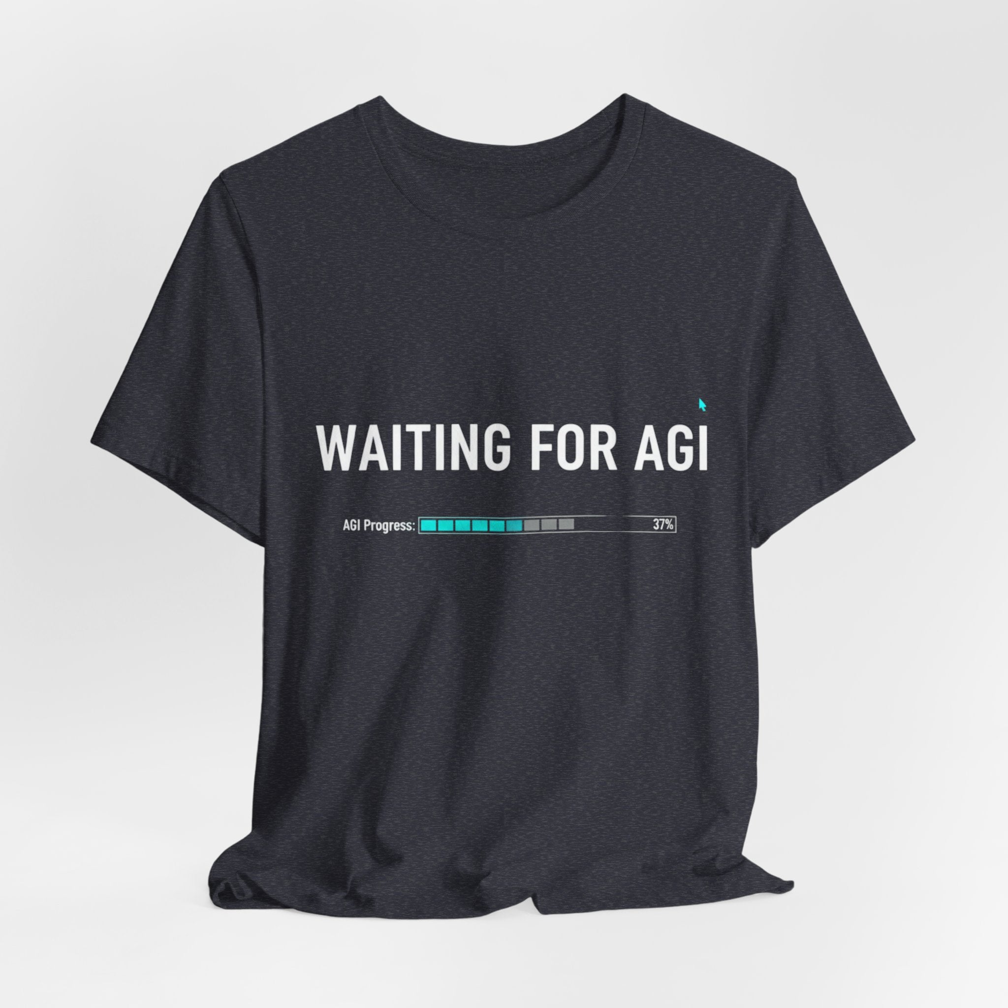 Waiting for AGI T-Shirt — Futuristic AI Humor Tee