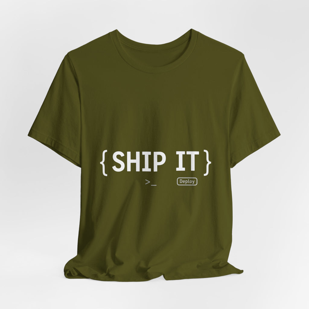 SHIP IT T-Shirt — Bold Graphic 'SHIP IT' Tee for Shippers & Packagers