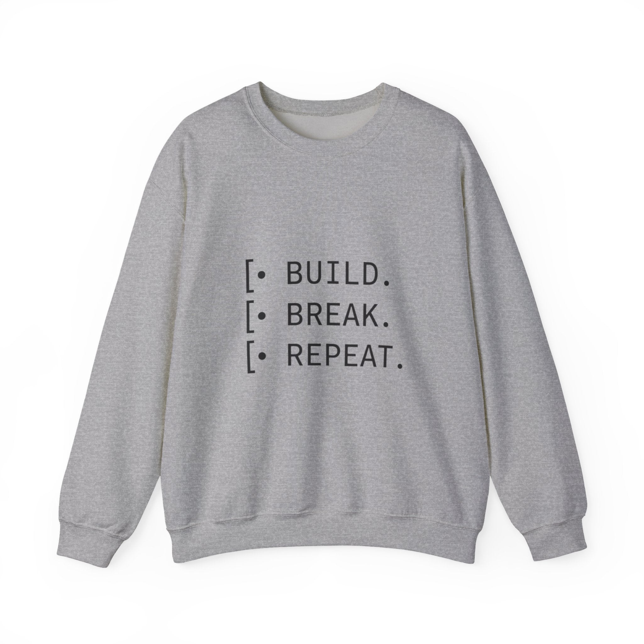 Endless Build Cycle Crewneck Sweatshirt — Build, Break, Rebuild
