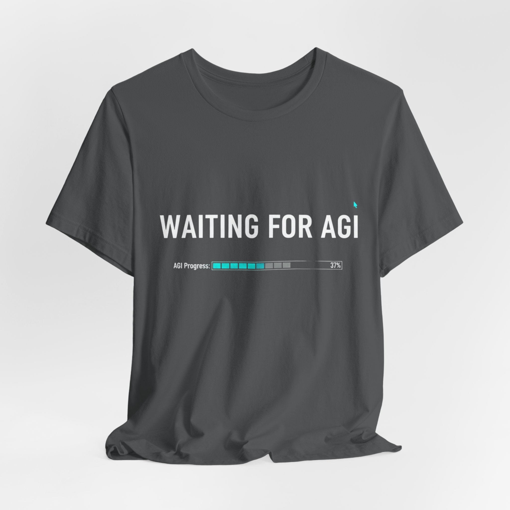 Waiting for AGI T-Shirt — Futuristic AI Humor Tee