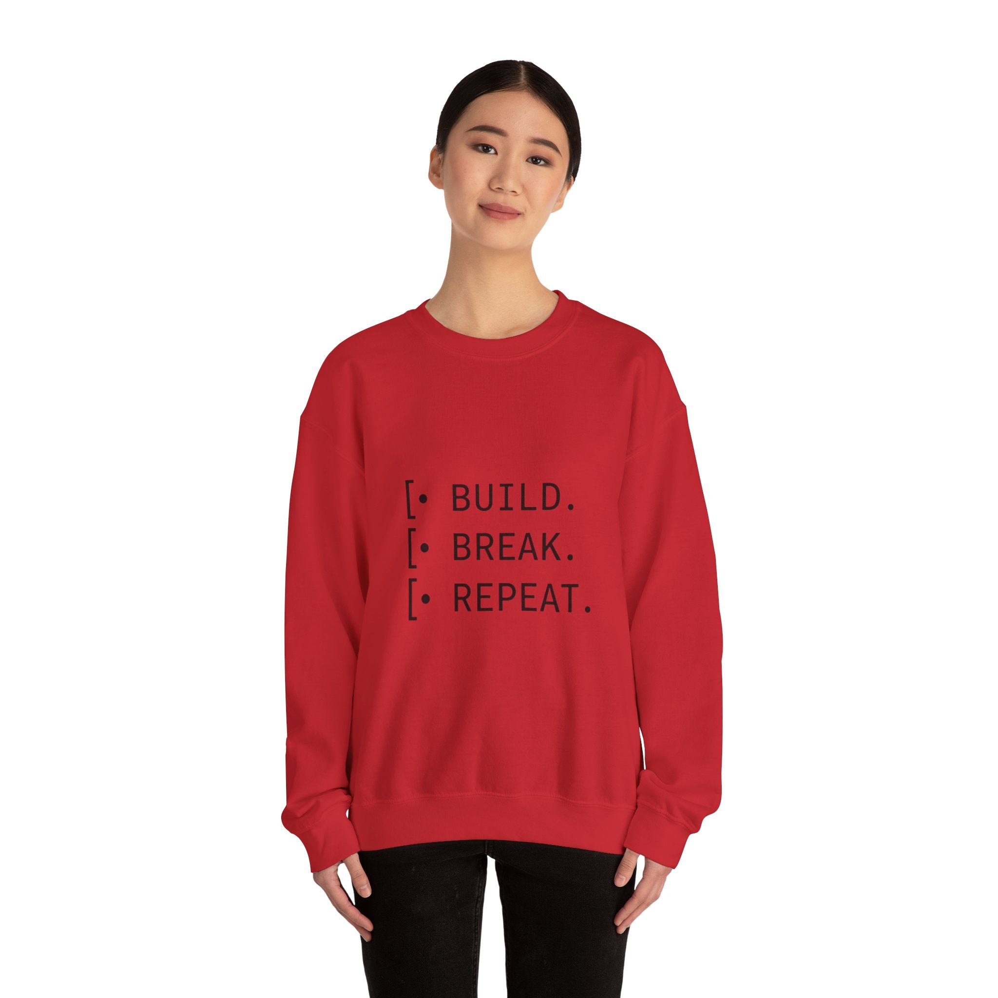 Endless Build Cycle Crewneck Sweatshirt — Build, Break, Rebuild