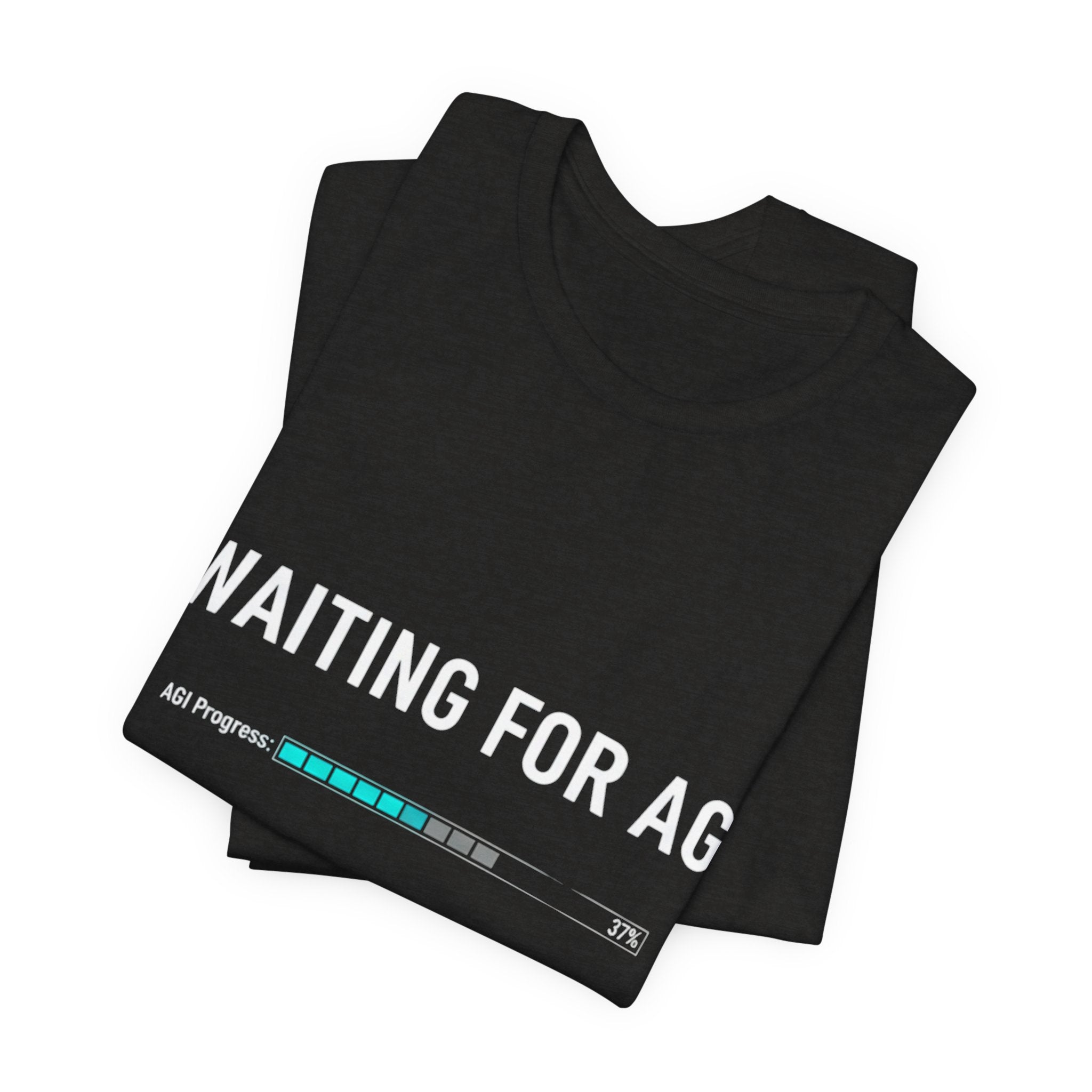 Waiting for AGI T-Shirt — Futuristic AI Humor Tee