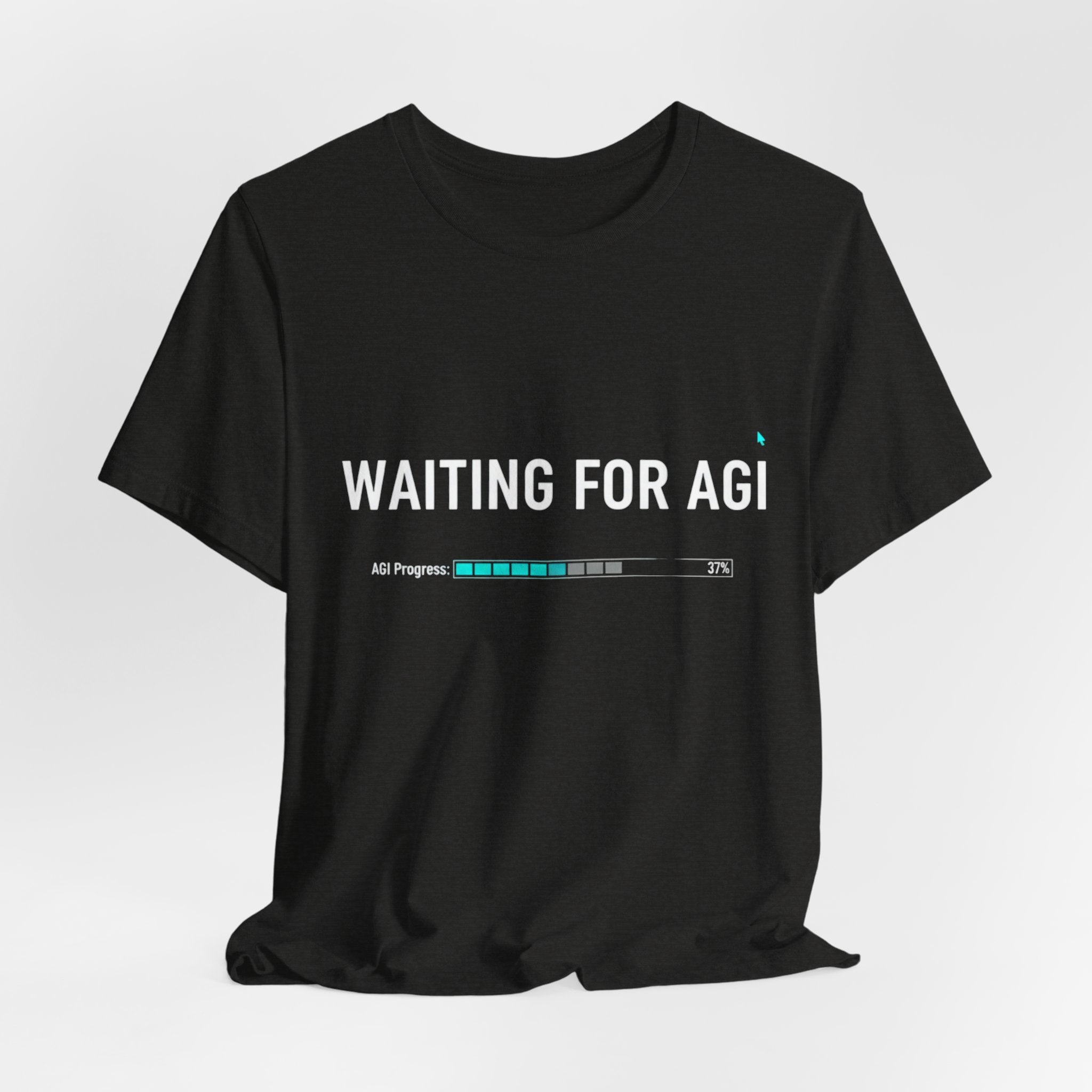 Waiting for AGI T-Shirt — Futuristic AI Humor Tee