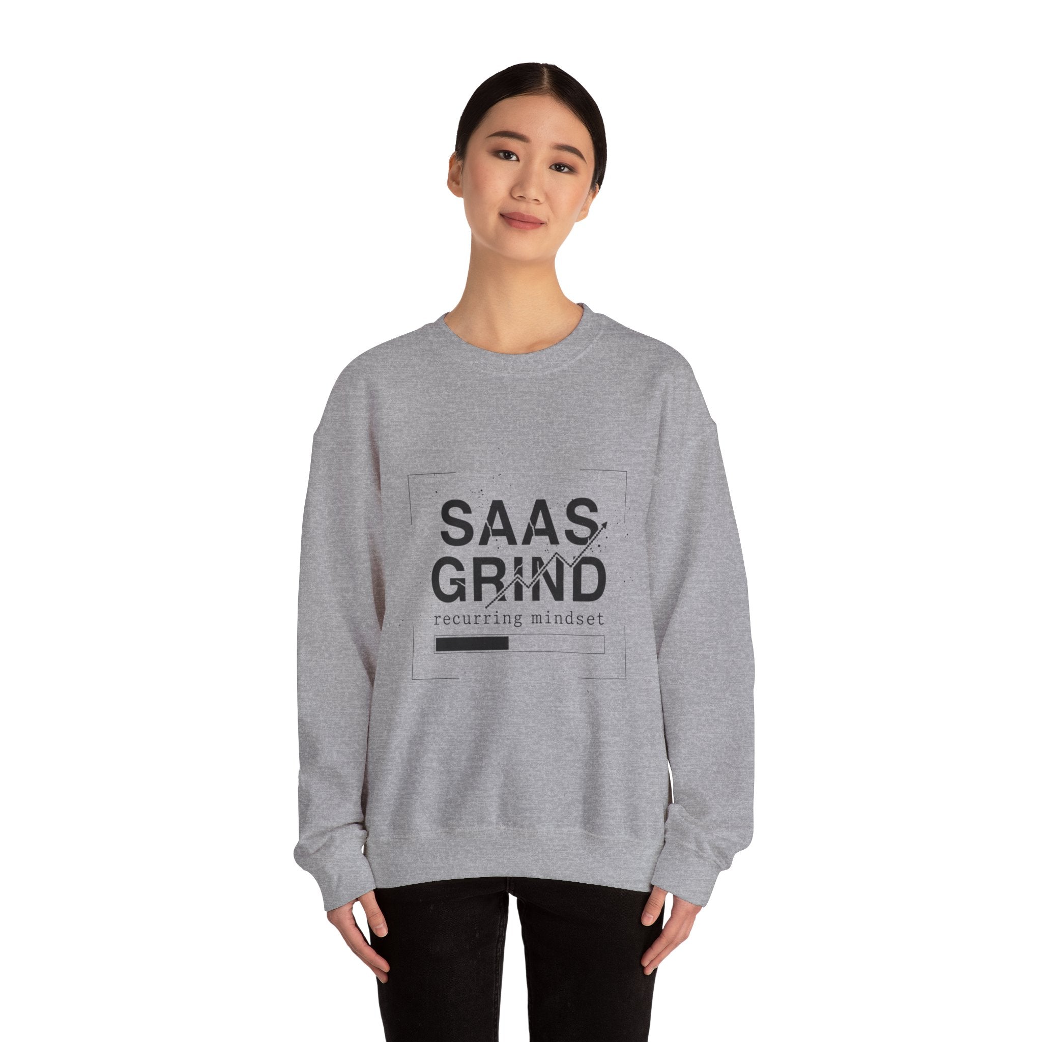 SAAS GRIND Sweatshirt — Hustle-Focused Crewneck for SaaS Founders