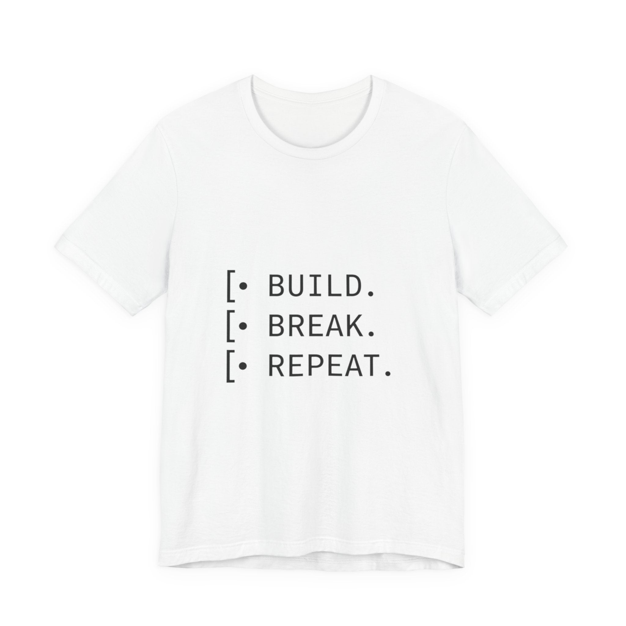 Software Dev Cycle Tee — Build, Break, Rebuild