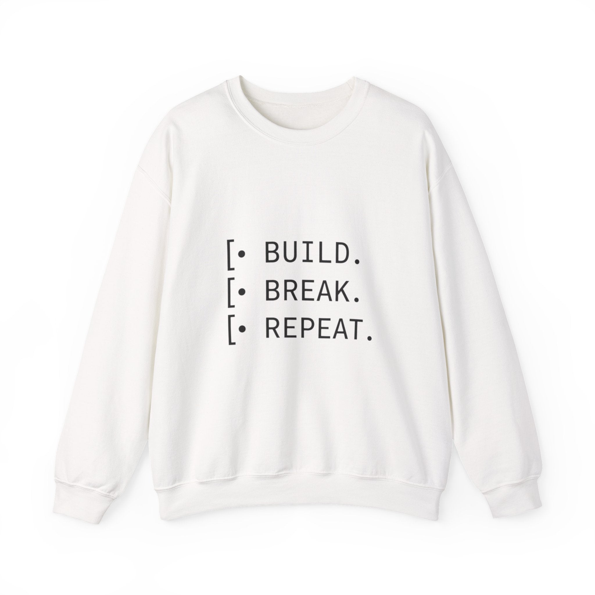 Endless Build Cycle Crewneck Sweatshirt — Build, Break, Rebuild