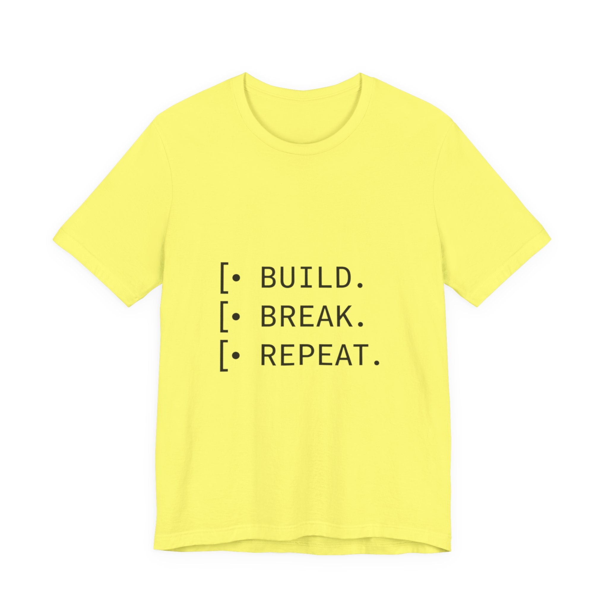Software Dev Cycle Tee — Build, Break, Rebuild