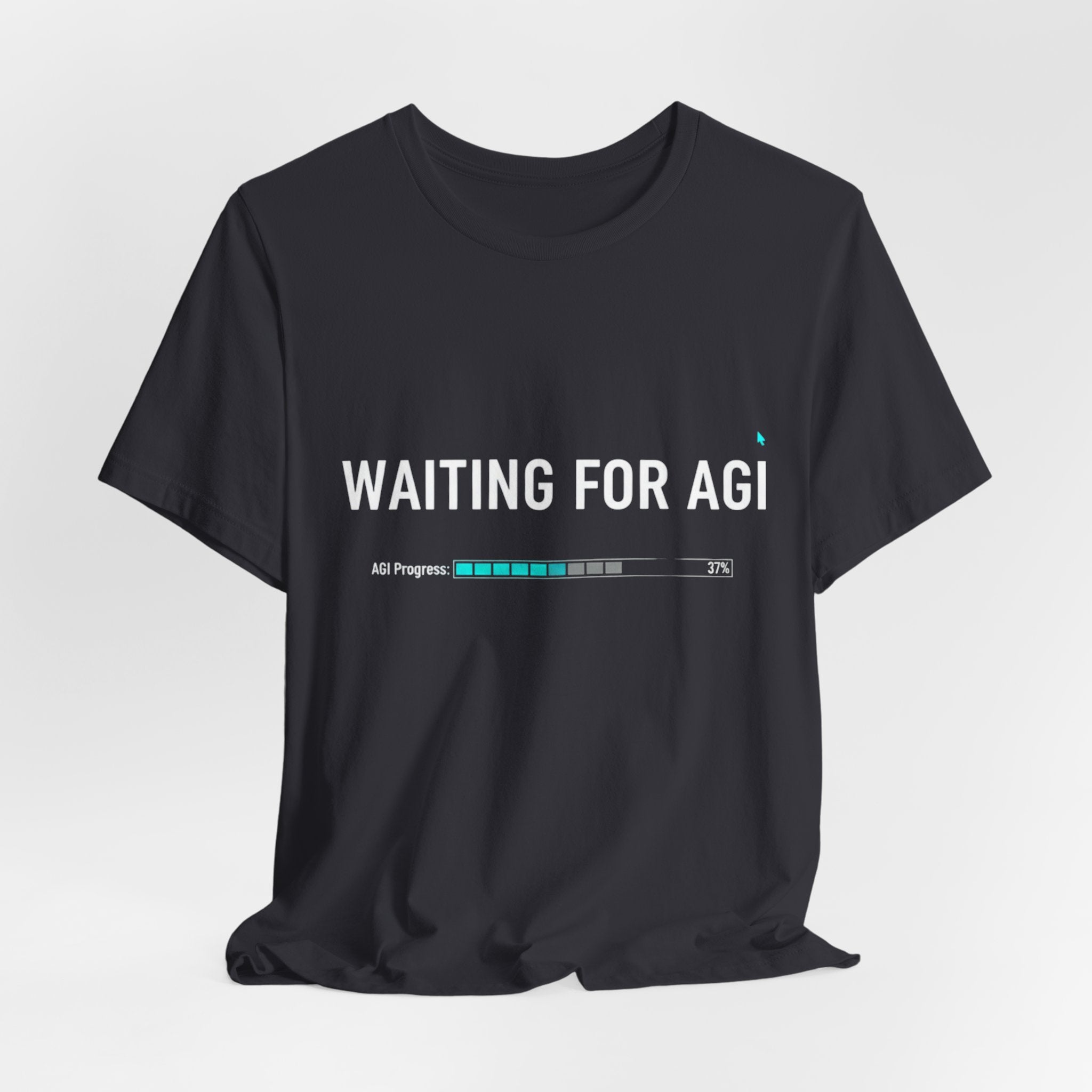 Waiting for AGI T-Shirt — Futuristic AI Humor Tee