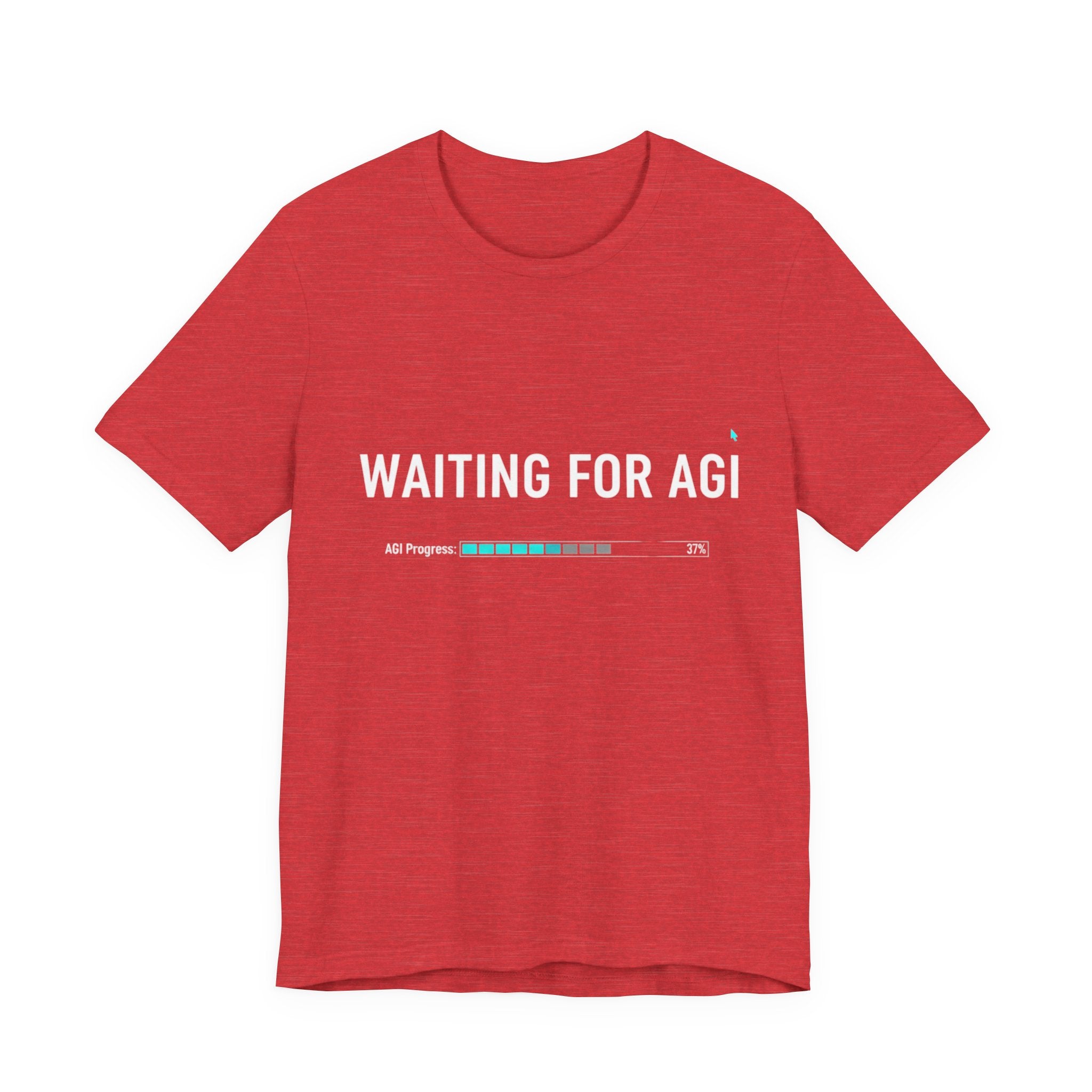 Waiting for AGI T-Shirt — Futuristic AI Humor Tee