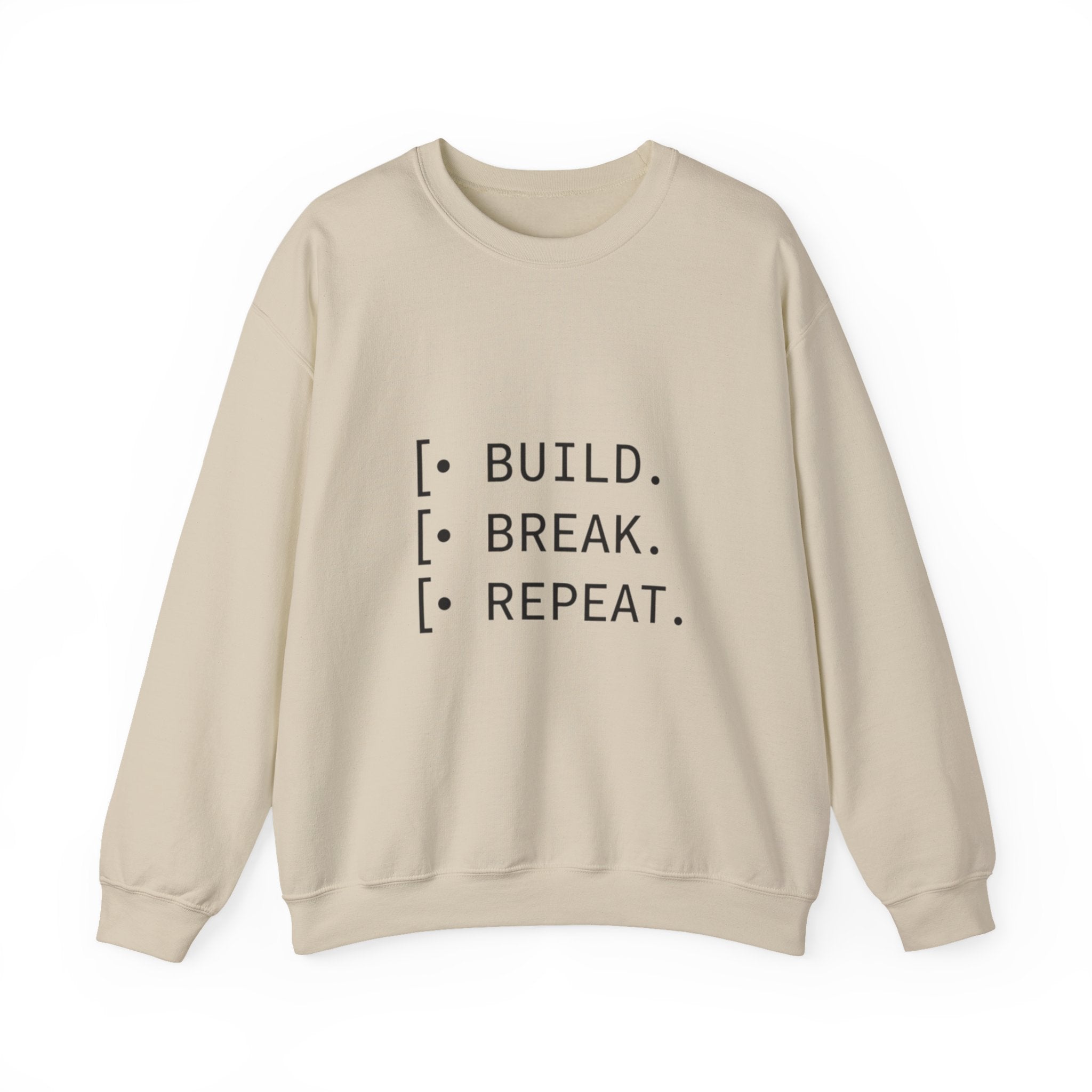 Endless Build Cycle Crewneck Sweatshirt — Build, Break, Rebuild