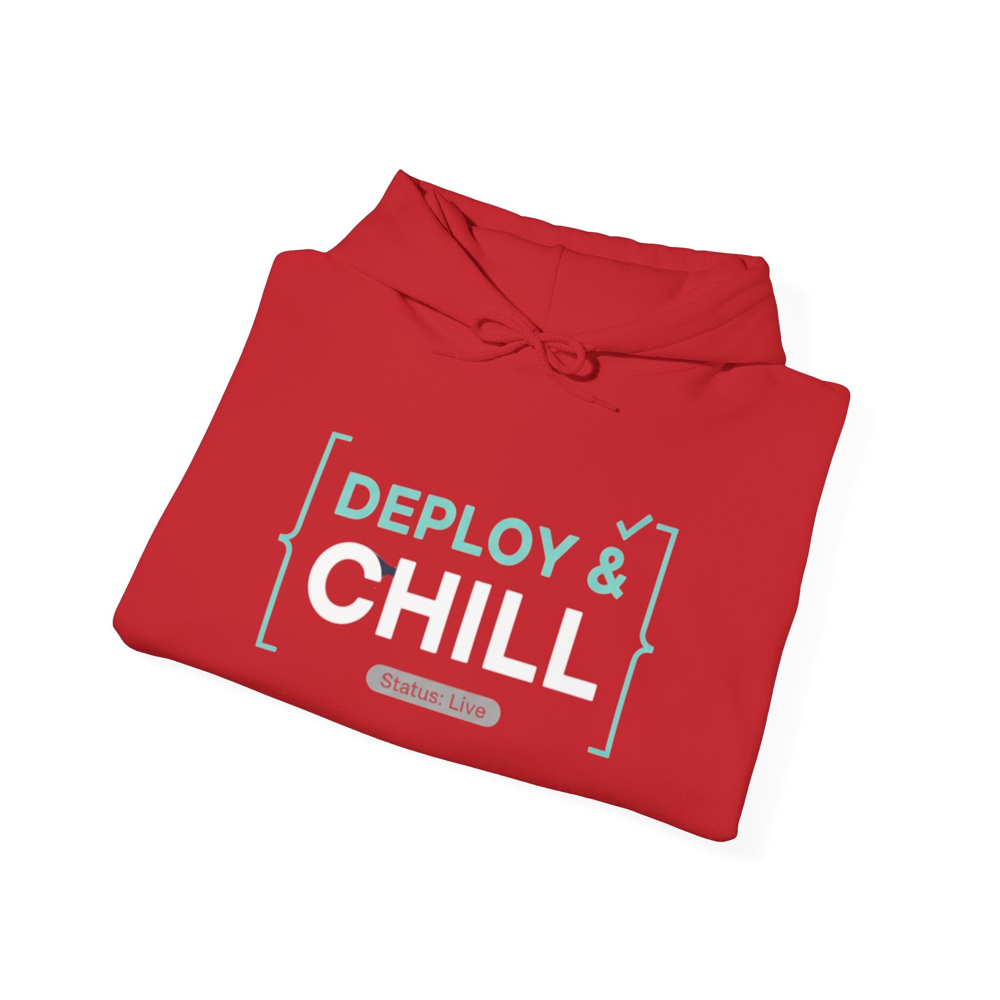 DEPLOY & CHILL Hoodie — Dev Ops & Software Engineer Pullover