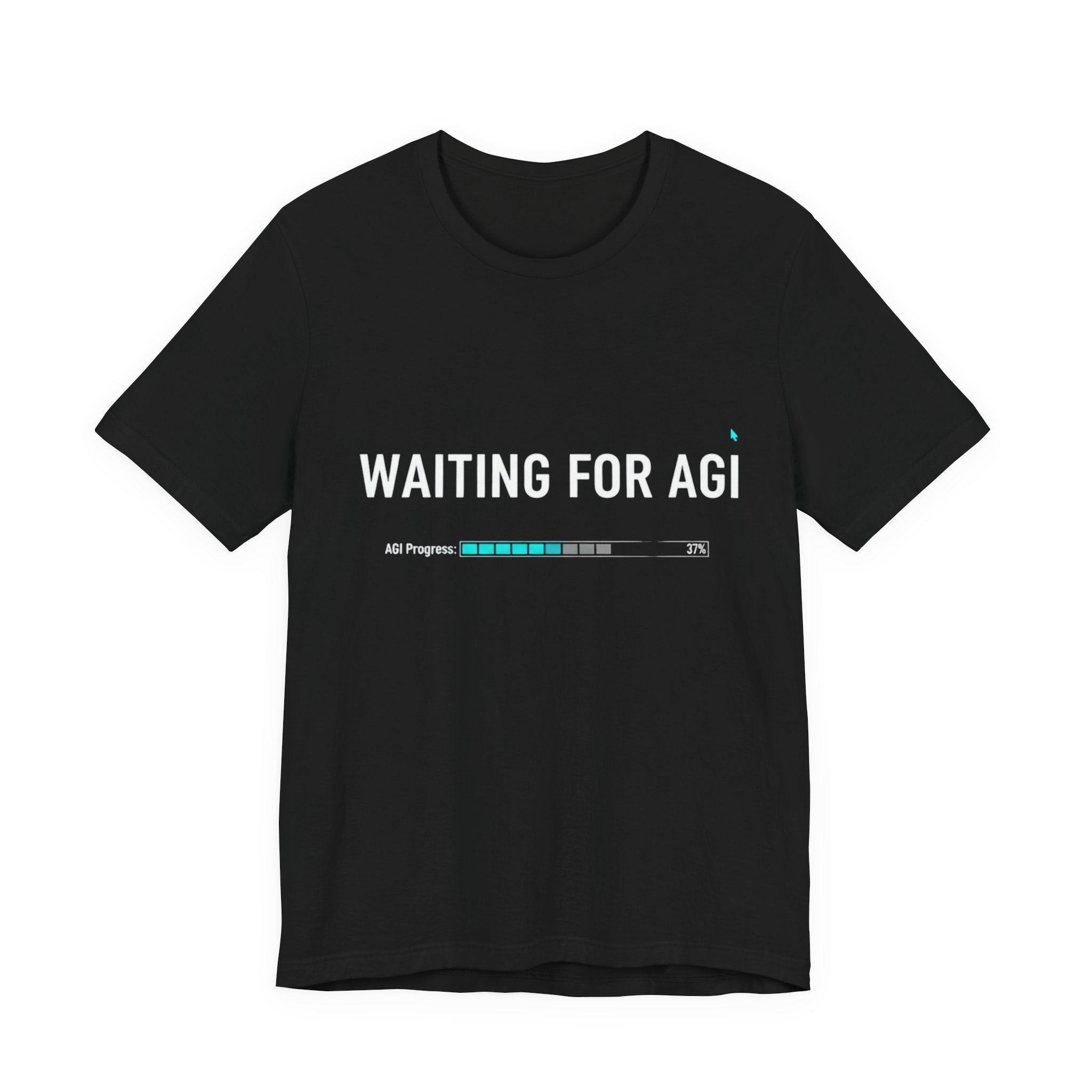 Waiting for AGI T-Shirt — Futuristic AI Humor Tee