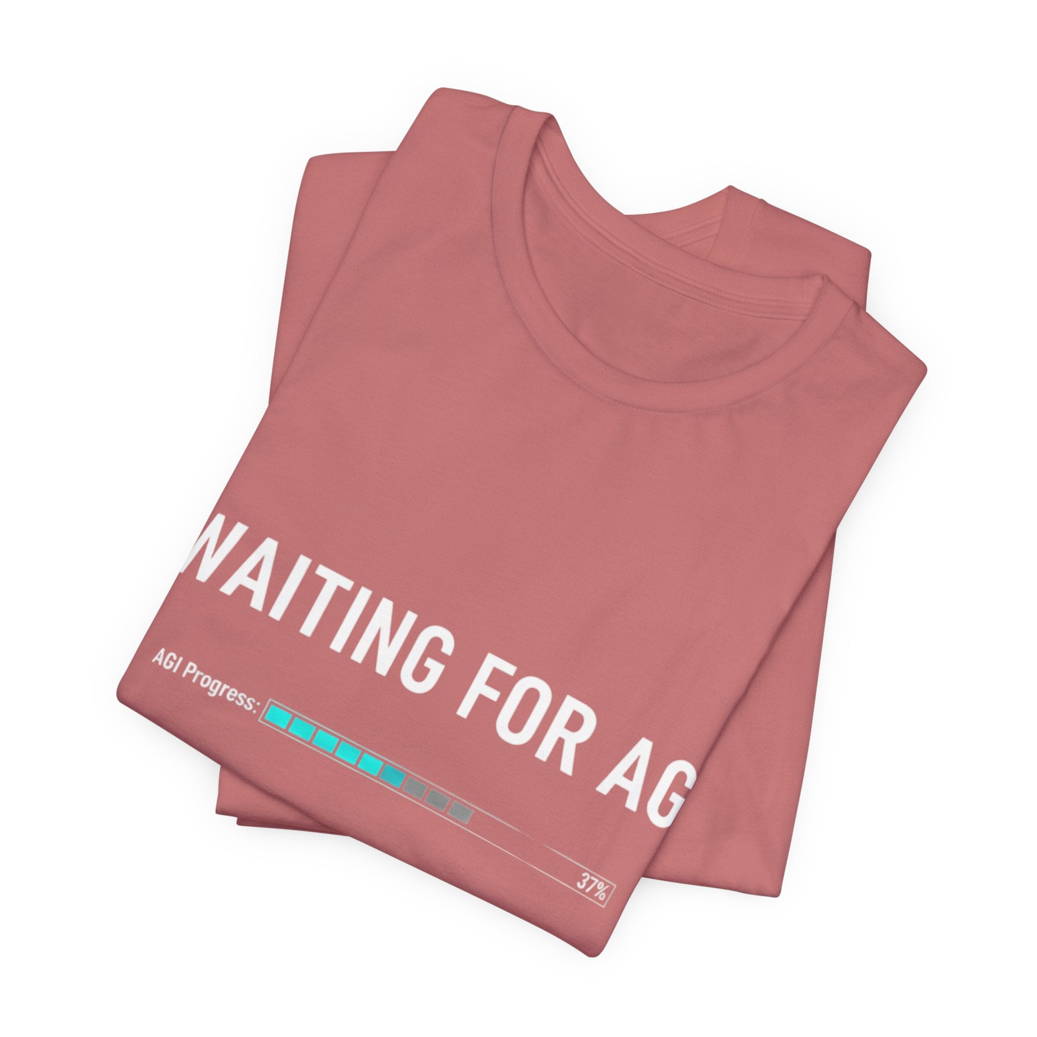 Waiting for AGI T-Shirt — Futuristic AI Humor Tee