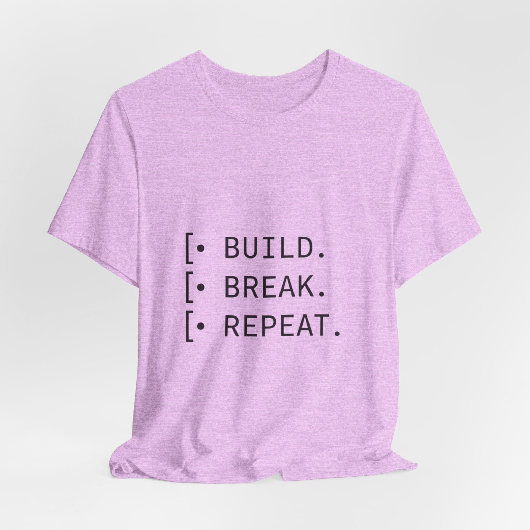 Software Dev Cycle Tee — Build, Break, Rebuild