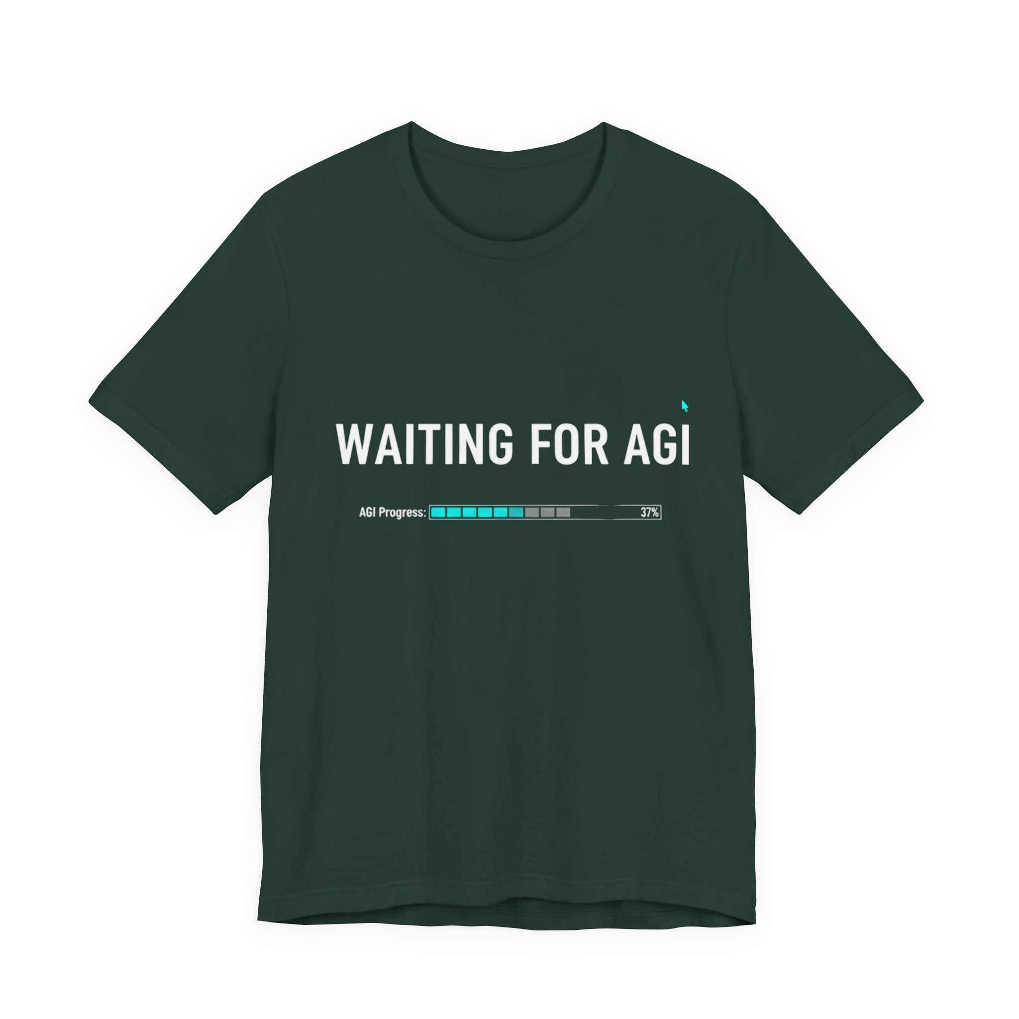 Waiting for AGI T-Shirt — Futuristic AI Humor Tee