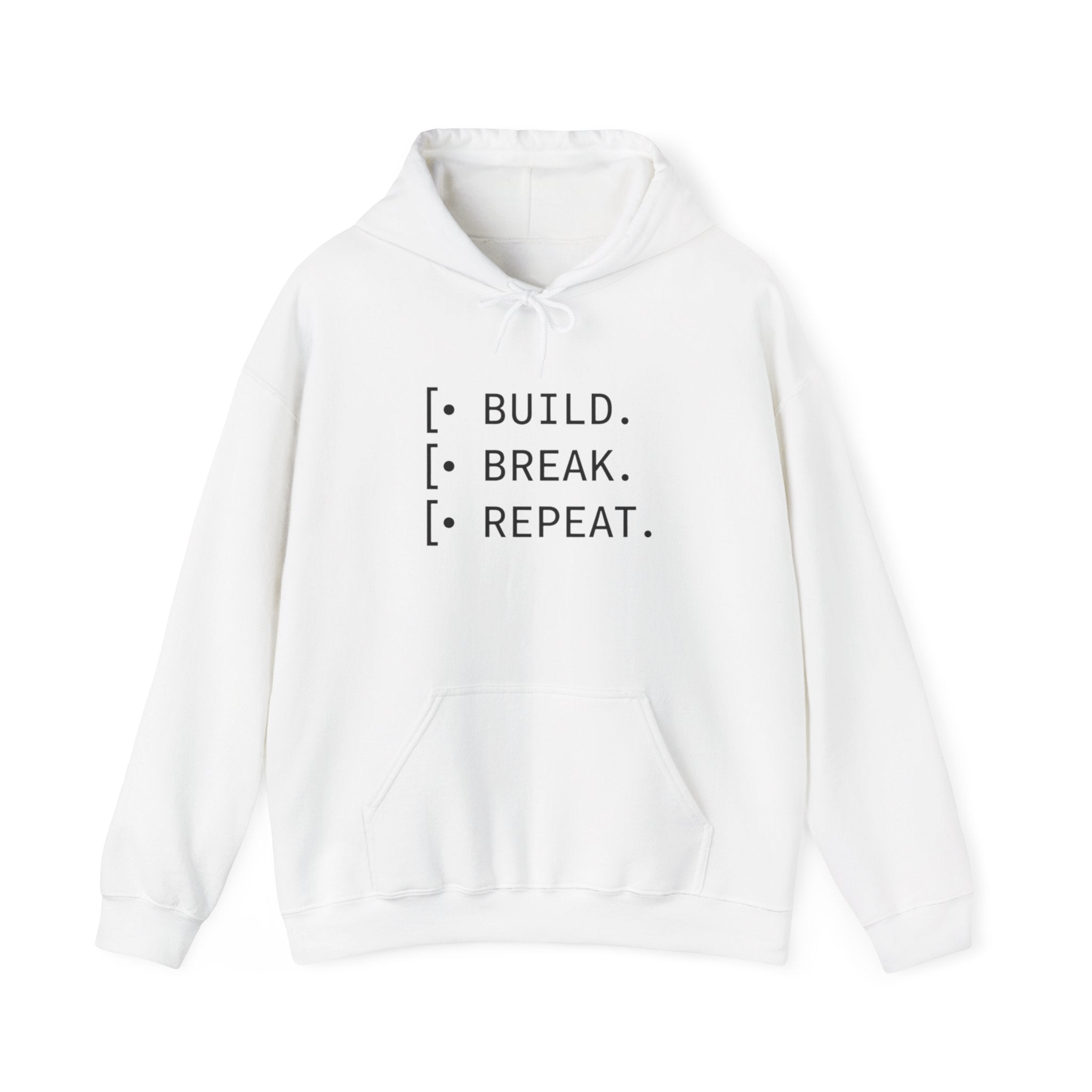 Cycle of Build, Break, Rebuild Hoodie — Software Dev & Entrepreneur Sweatshirt