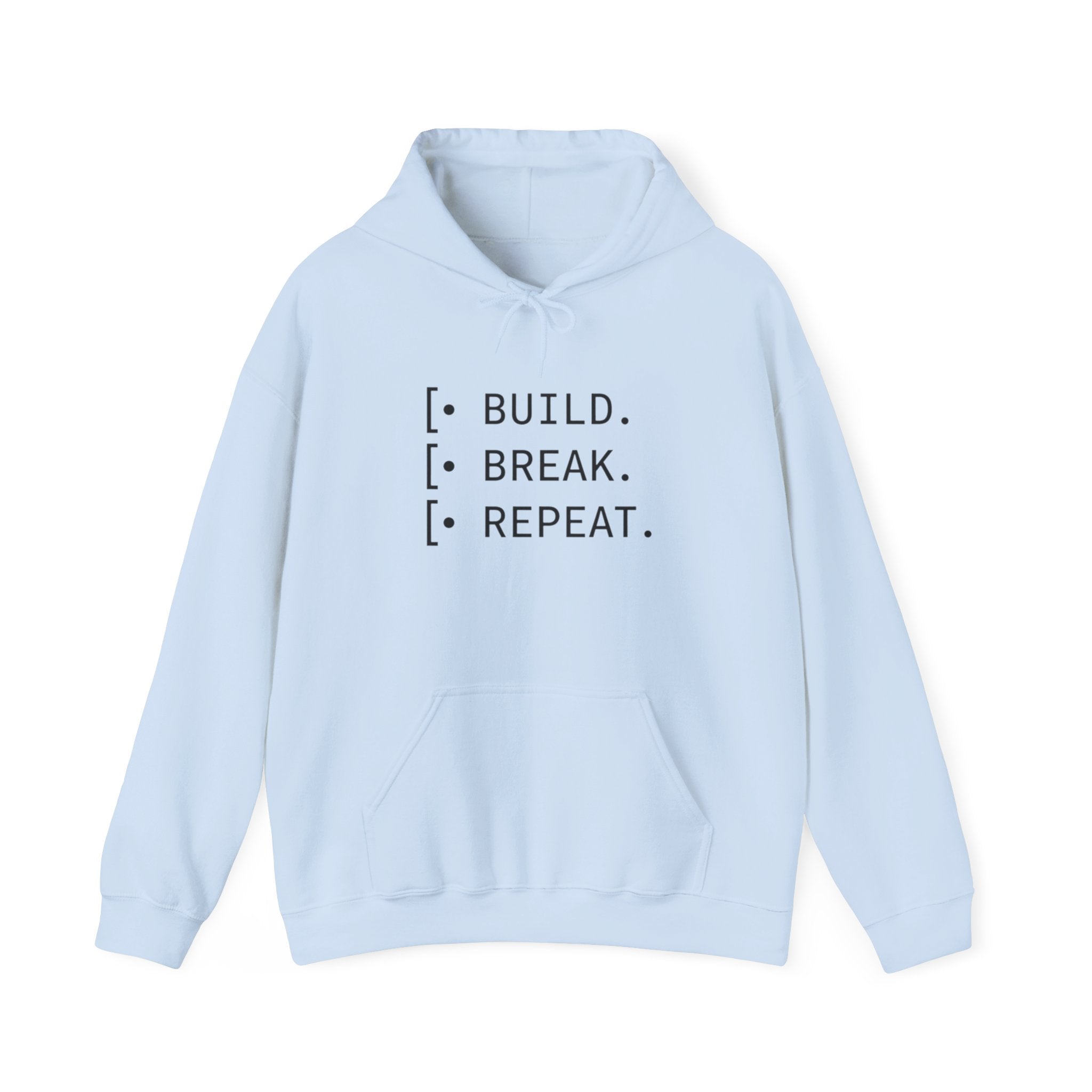 Cycle of Build, Break, Rebuild Hoodie — Software Dev & Entrepreneur Sweatshirt