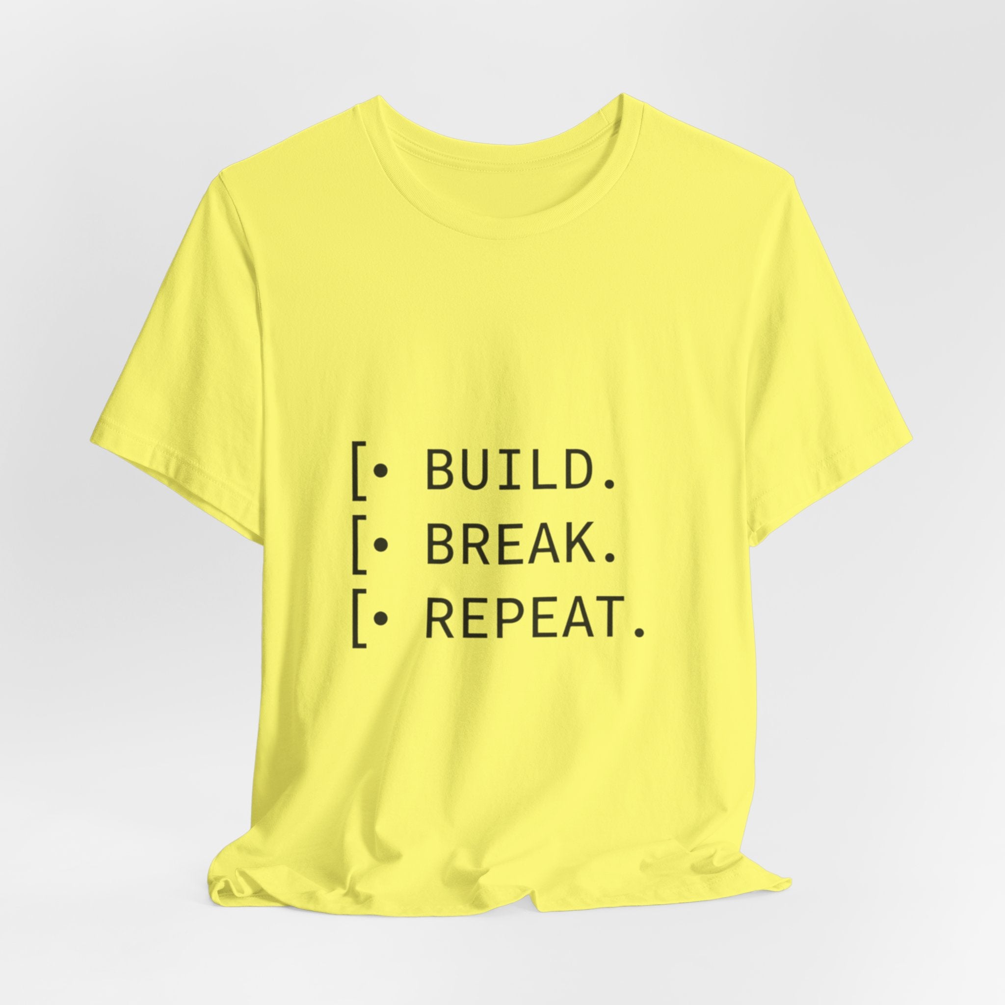 Software Dev Cycle Tee — Build, Break, Rebuild