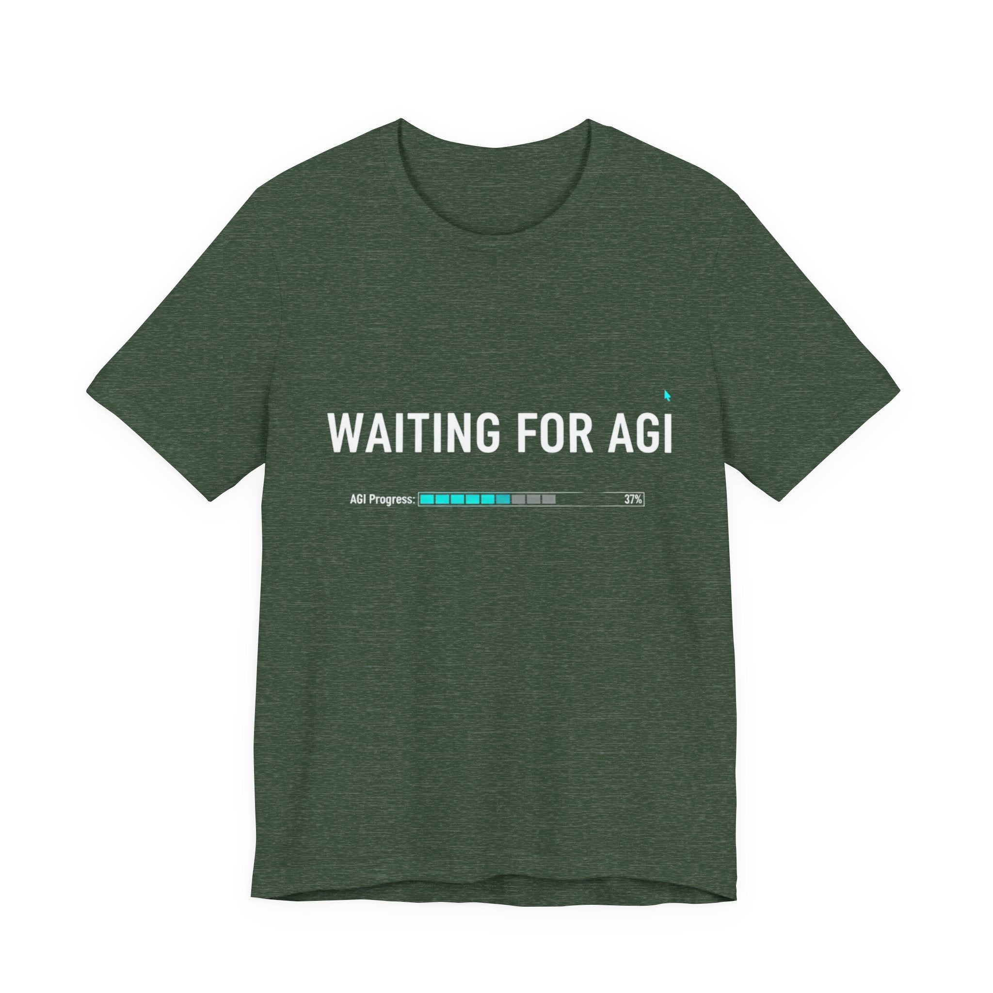 Waiting for AGI T-Shirt — Futuristic AI Humor Tee