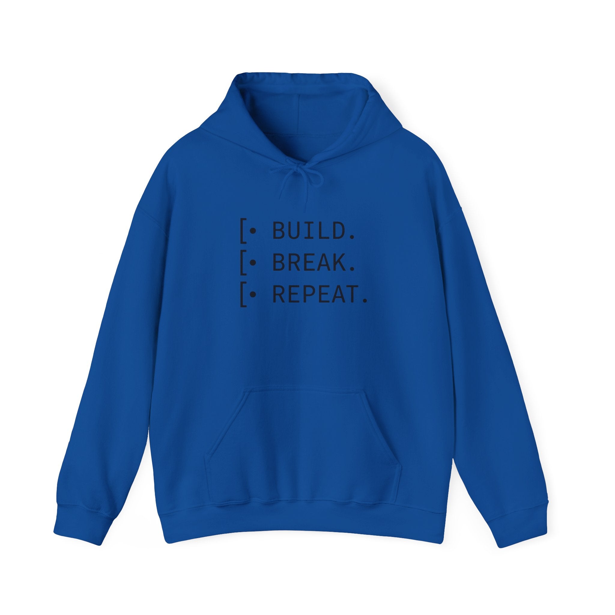Cycle of Build, Break, Rebuild Hoodie — Software Dev & Entrepreneur Sweatshirt