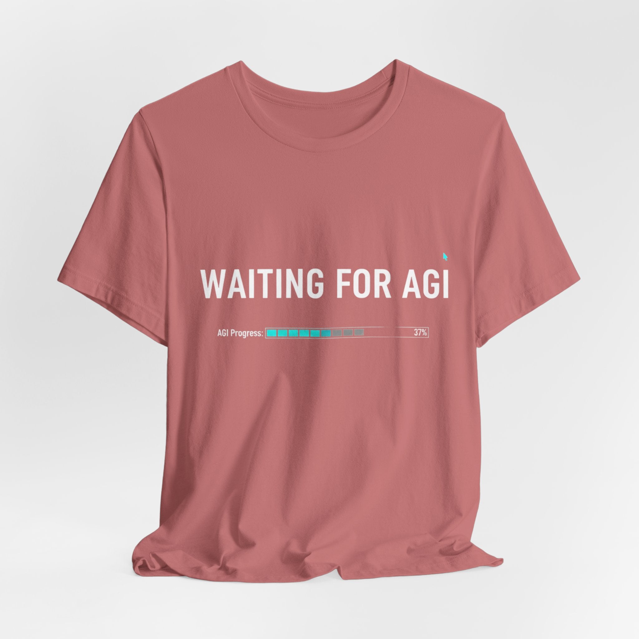 Waiting for AGI T-Shirt — Futuristic AI Humor Tee