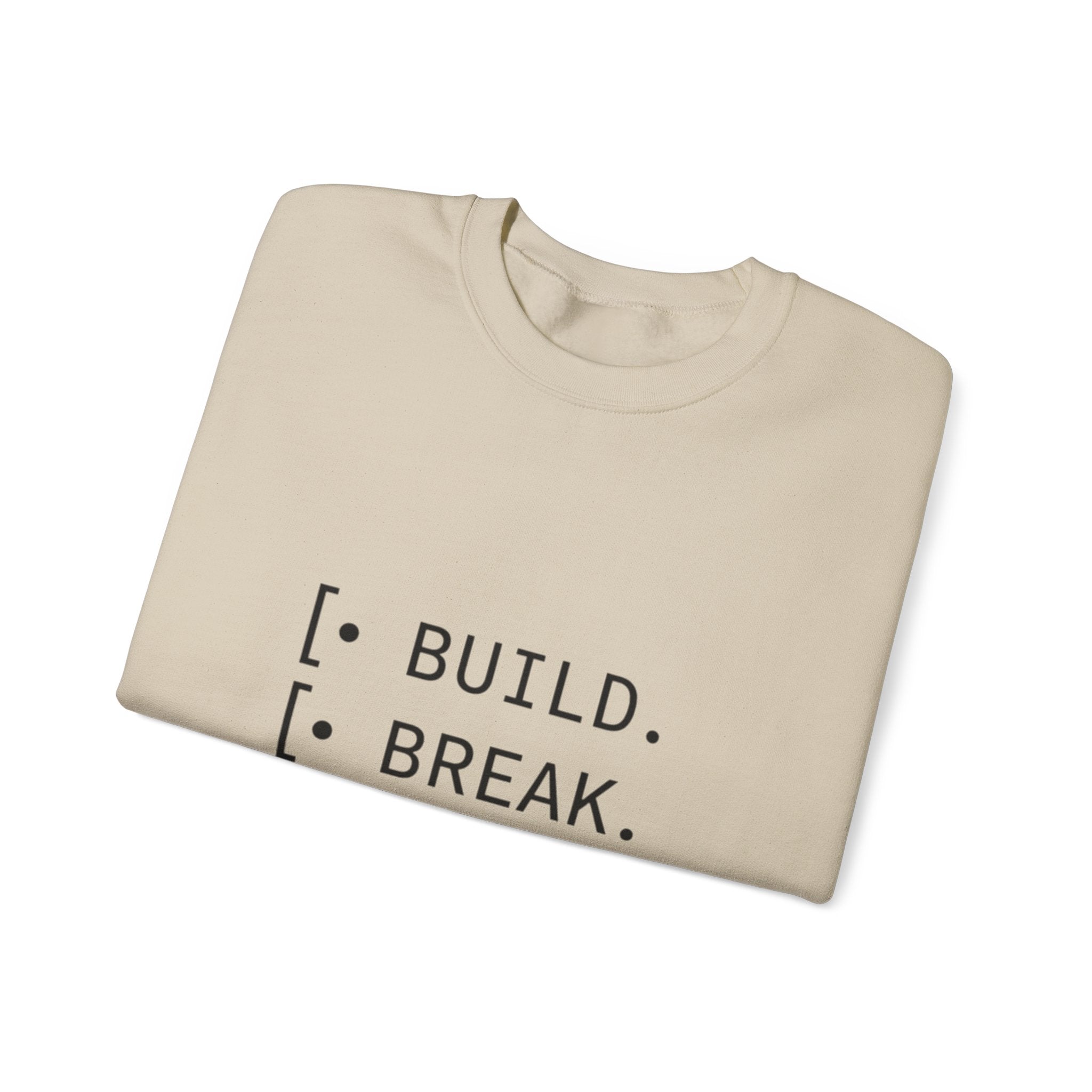 Endless Build Cycle Crewneck Sweatshirt — Build, Break, Rebuild