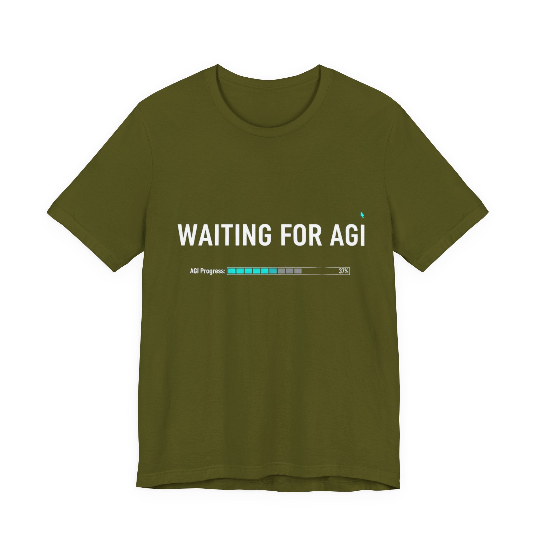 Waiting for AGI T-Shirt — Futuristic AI Humor Tee