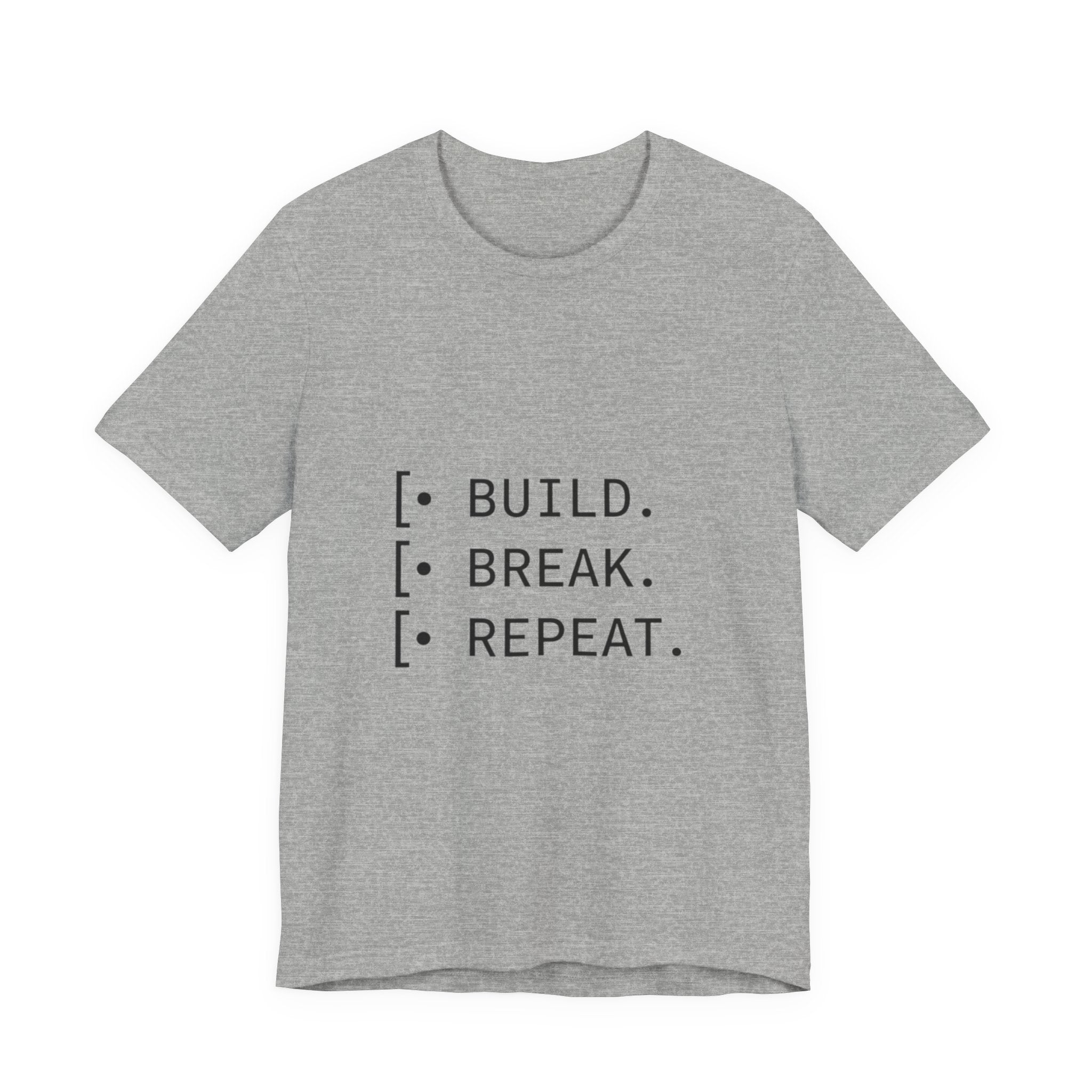 Software Dev Cycle Tee — Build, Break, Rebuild