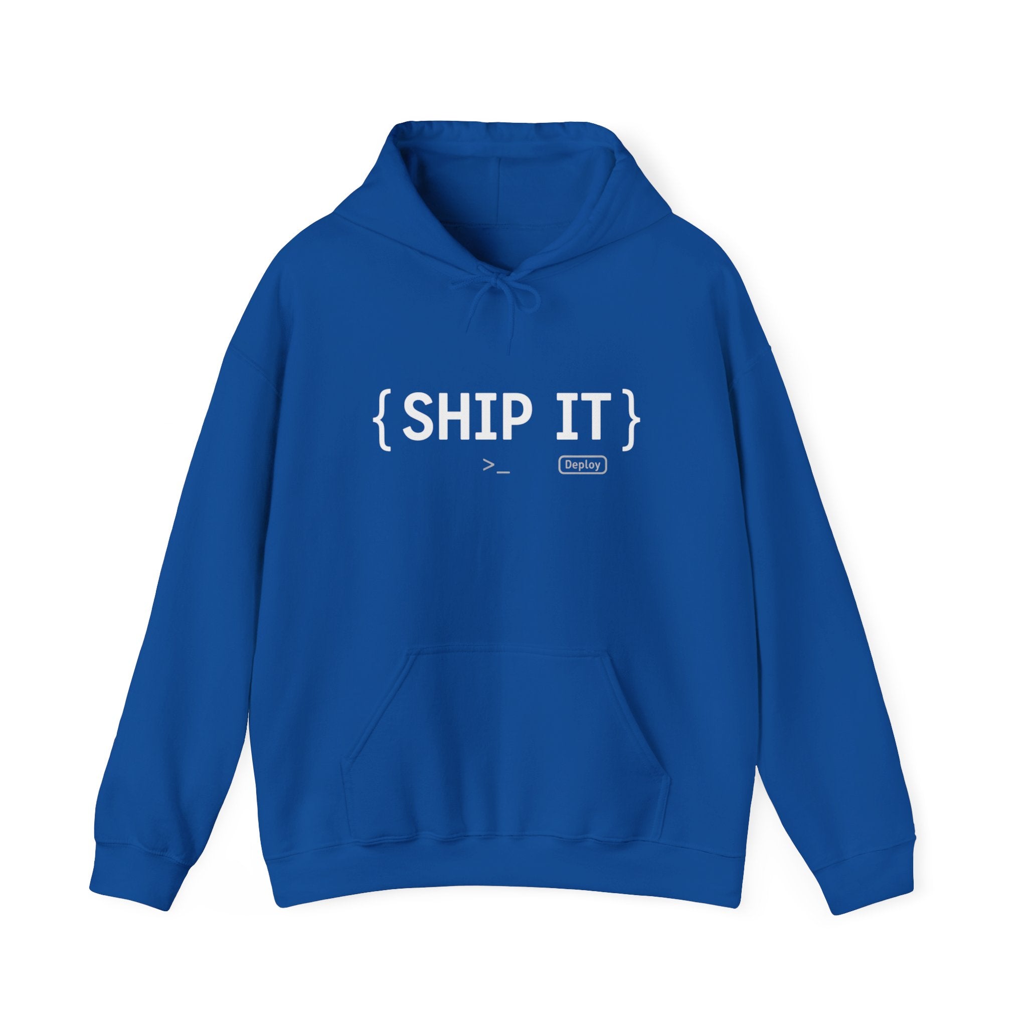 SHIP IT Hoodie — Bold Minimalist Graphic Sweatshirt