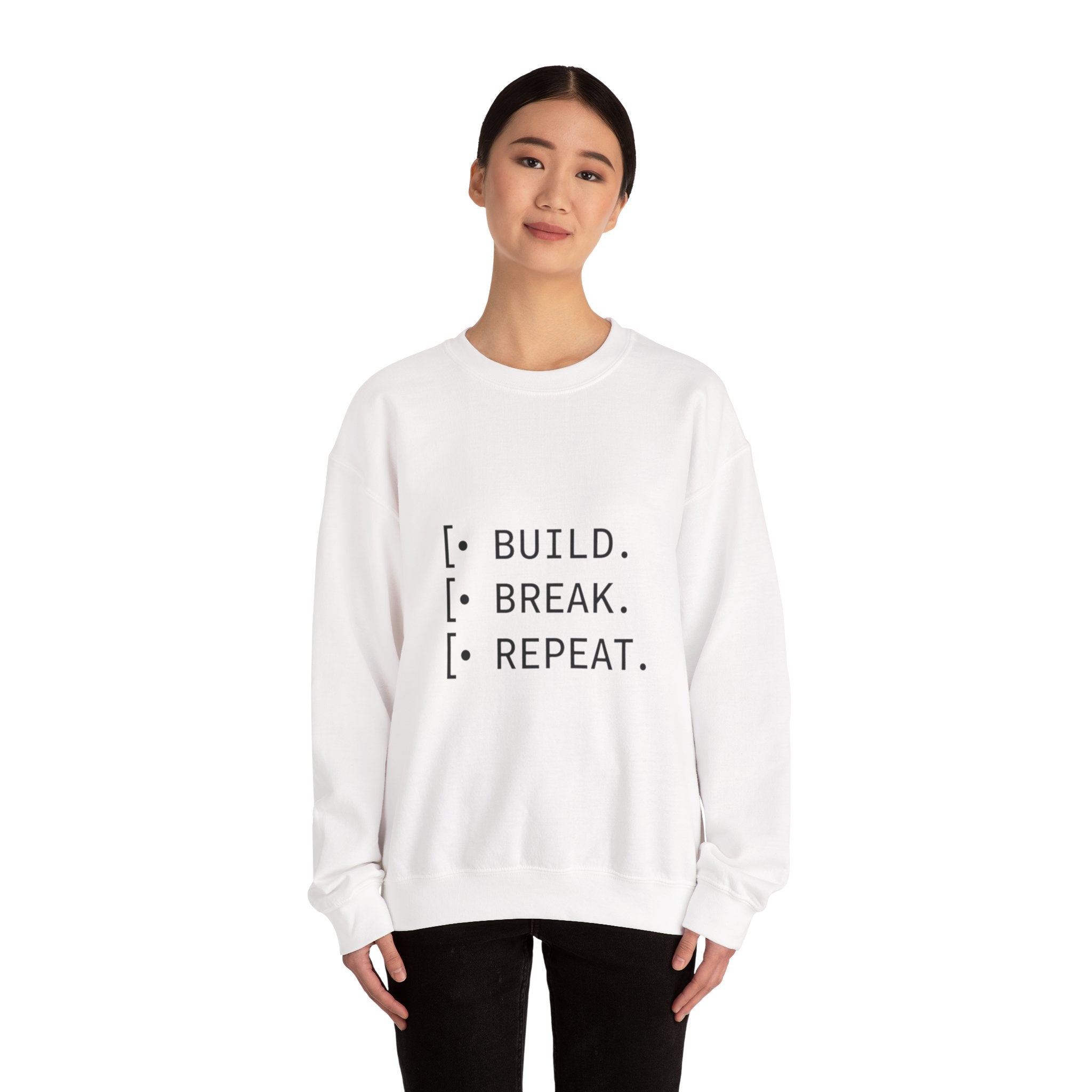 Endless Build Cycle Crewneck Sweatshirt — Build, Break, Rebuild