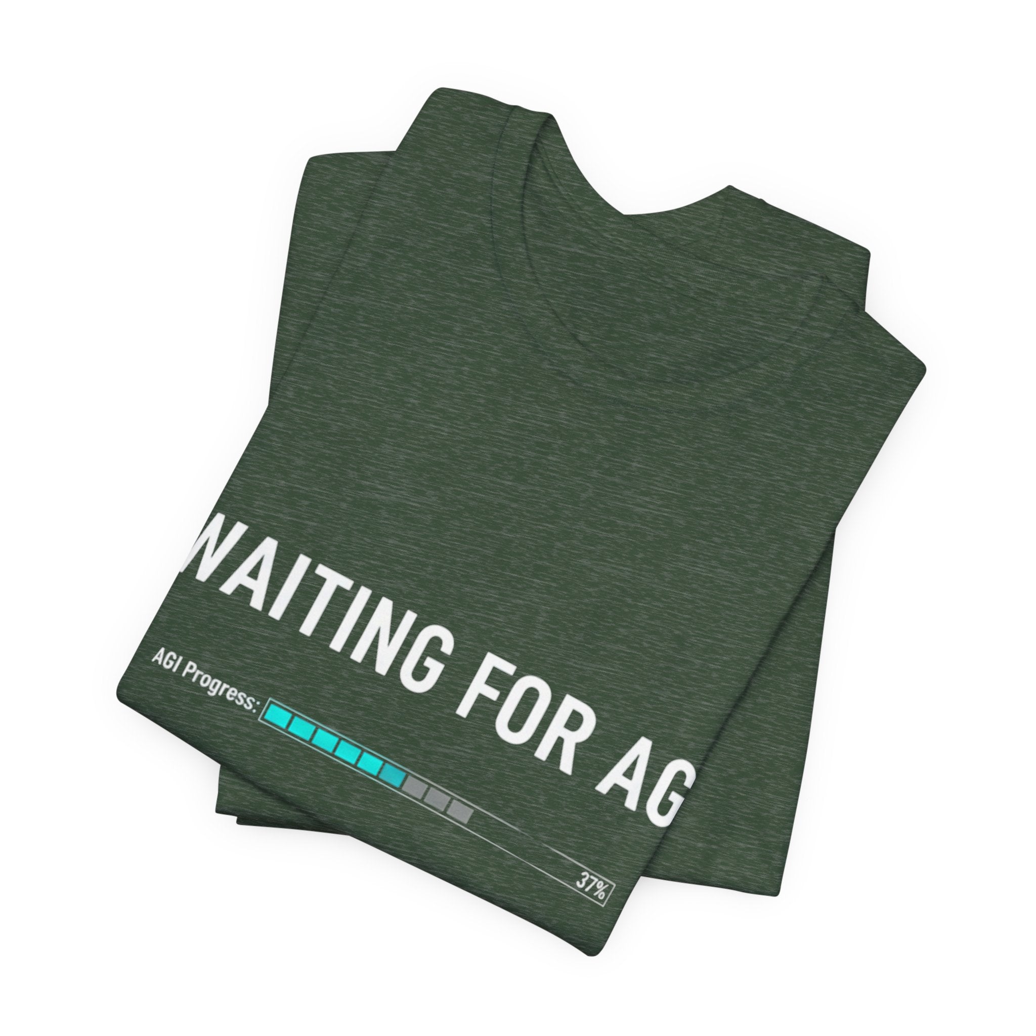 Waiting for AGI T-Shirt — Futuristic AI Humor Tee