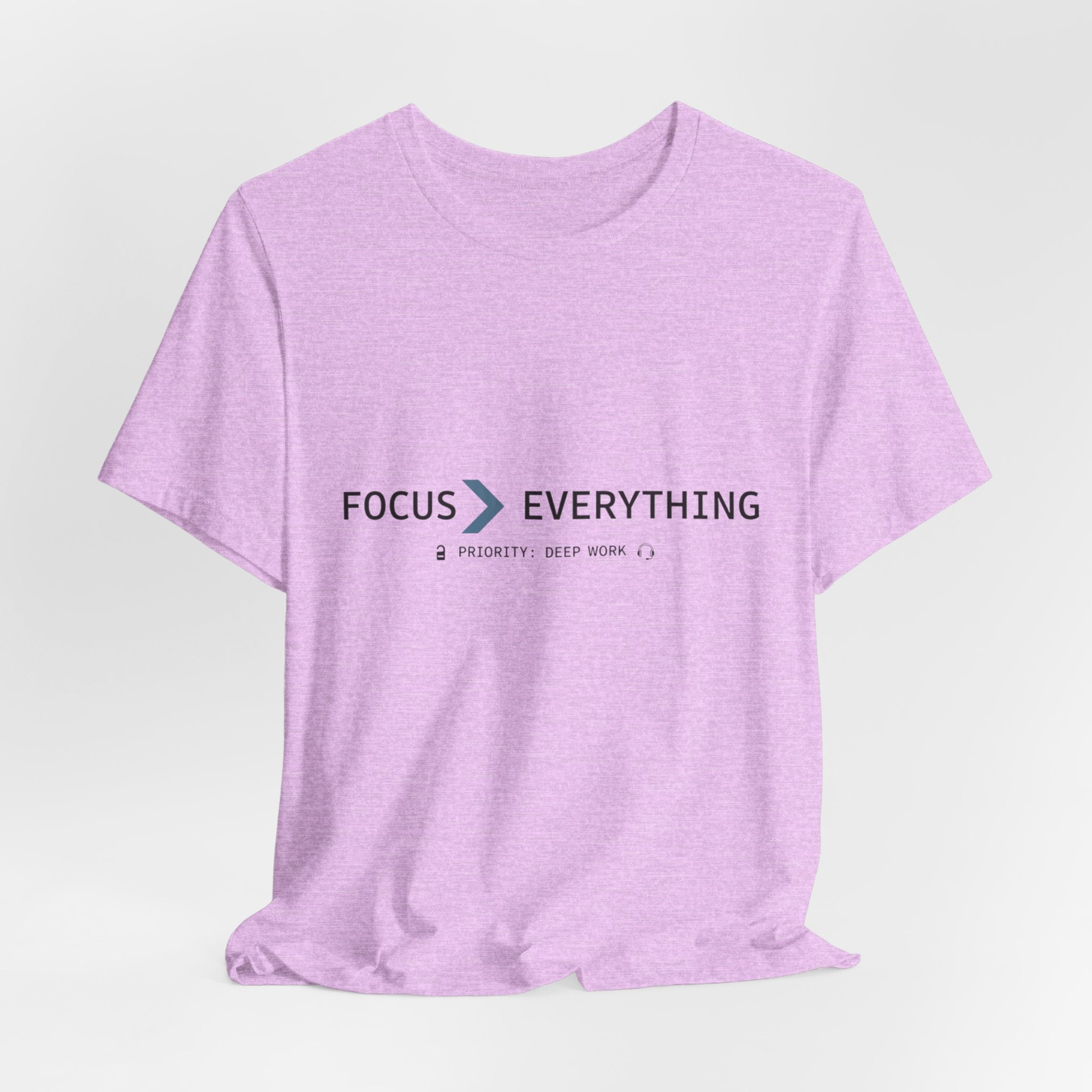 FOCUS > EVERYTHING T-Shirt — Minimalist Deep Focus Graphic Tee