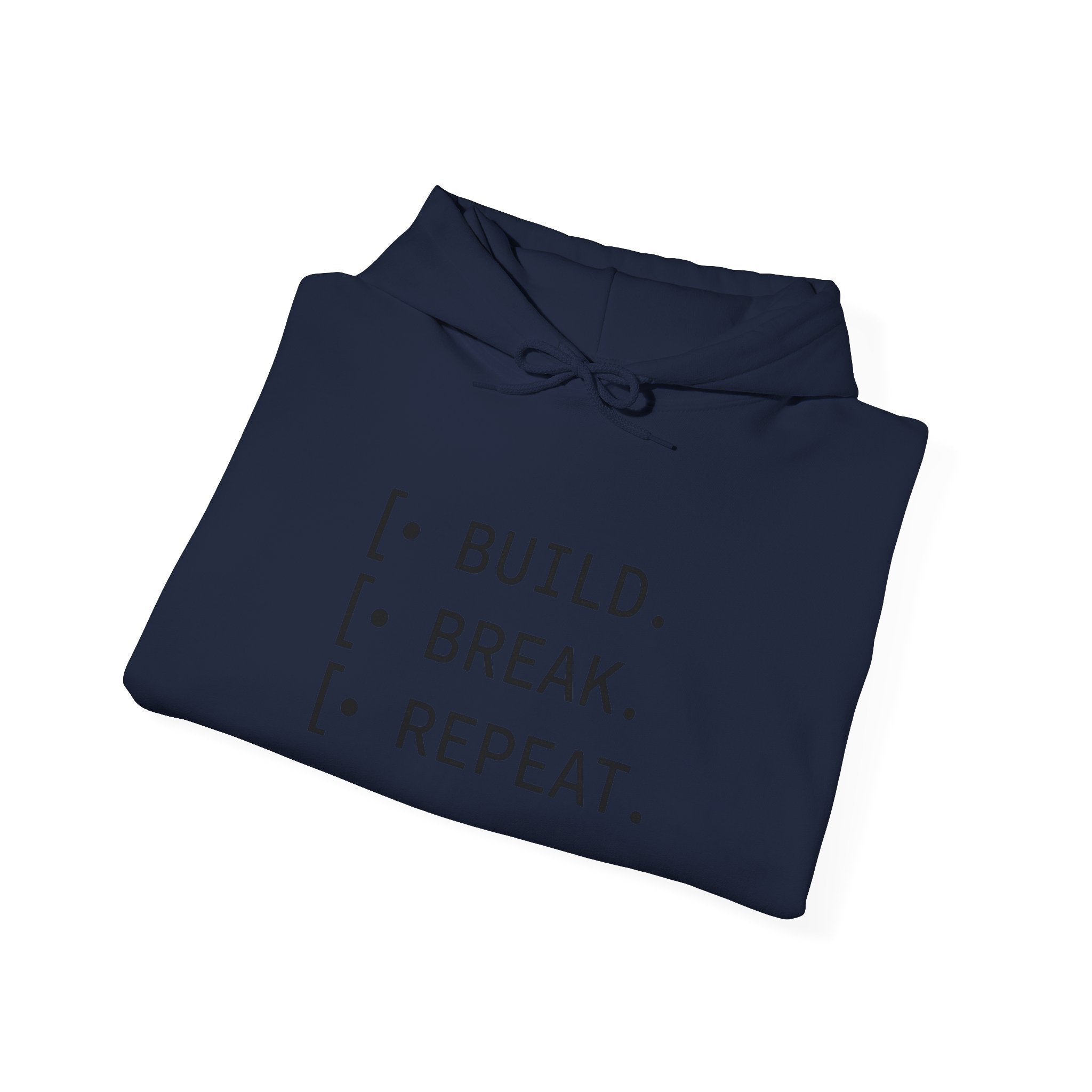 Cycle of Build, Break, Rebuild Hoodie — Software Dev & Entrepreneur Sweatshirt