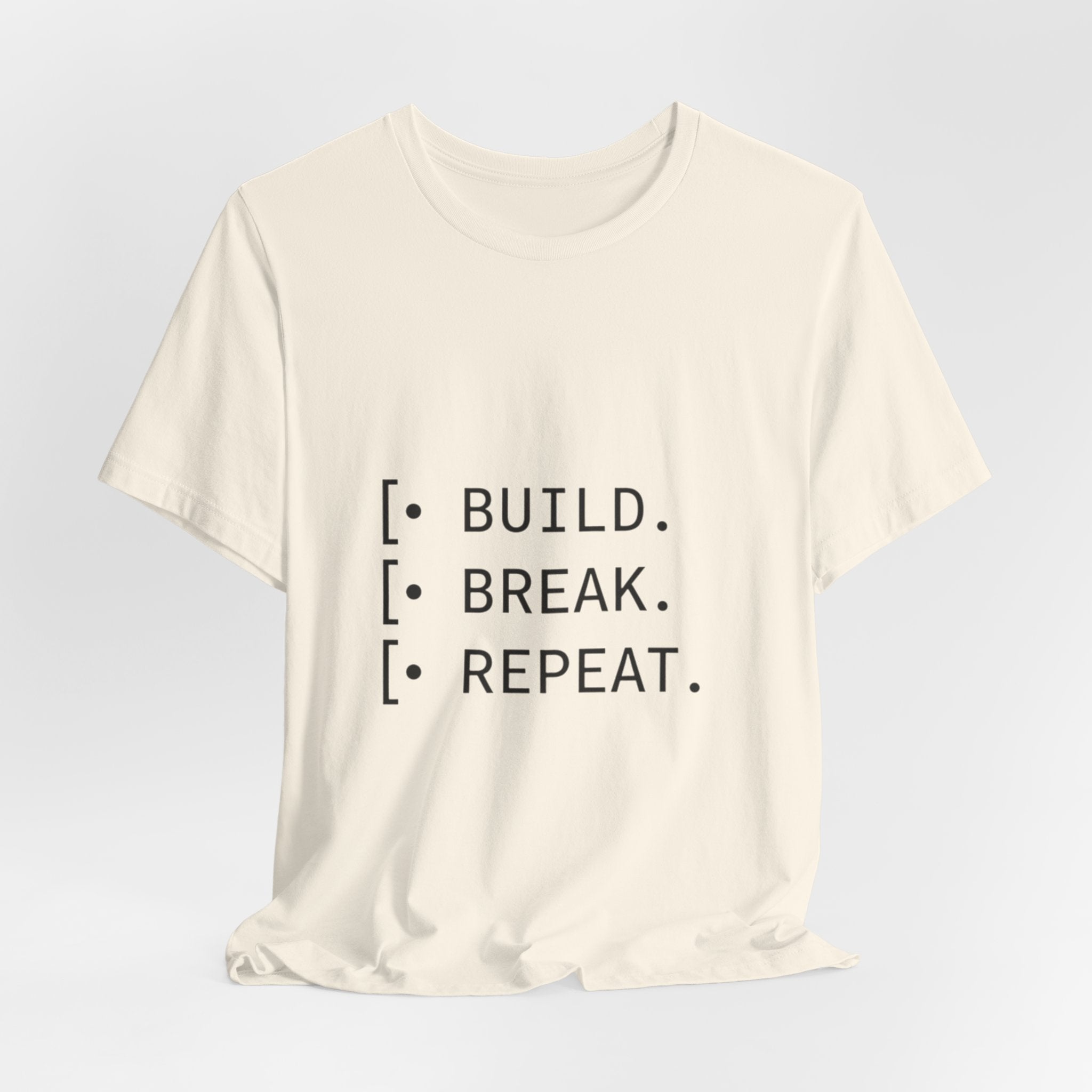 Software Dev Cycle Tee — Build, Break, Rebuild