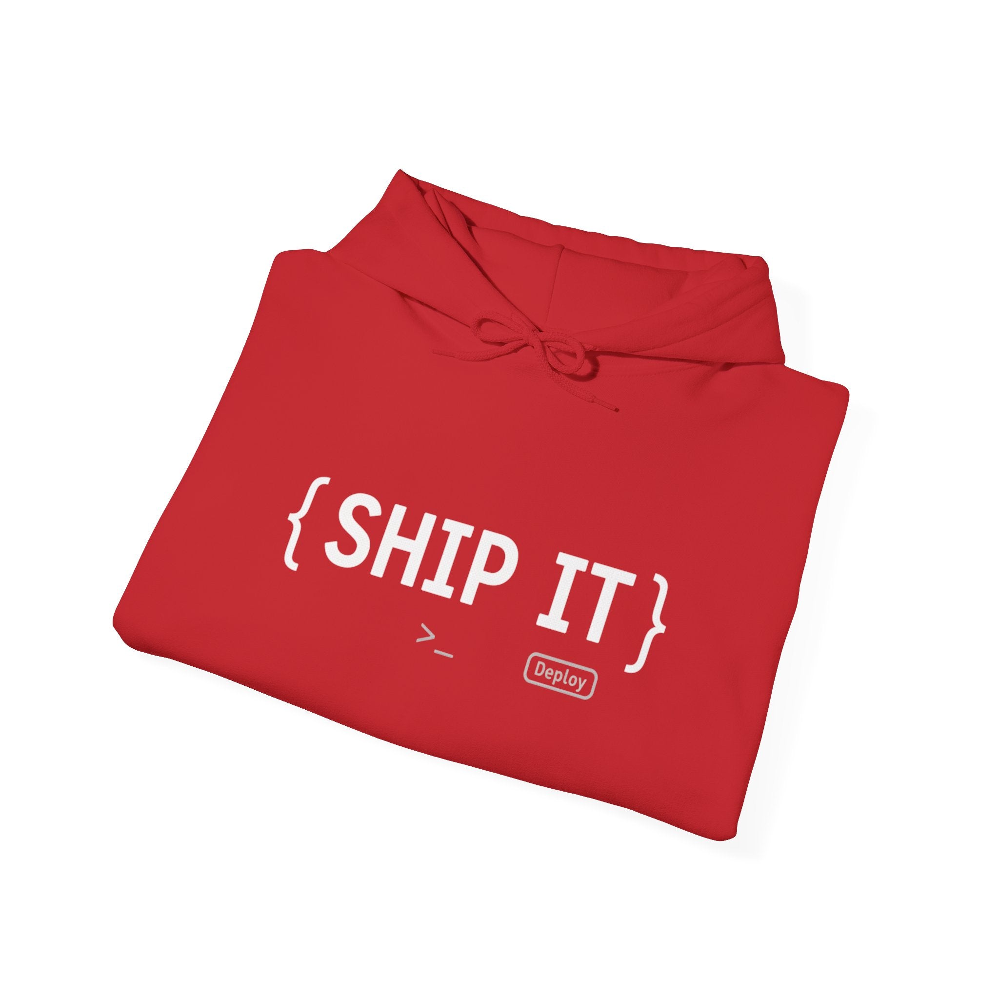 SHIP IT Hoodie — Bold Minimalist Graphic Sweatshirt