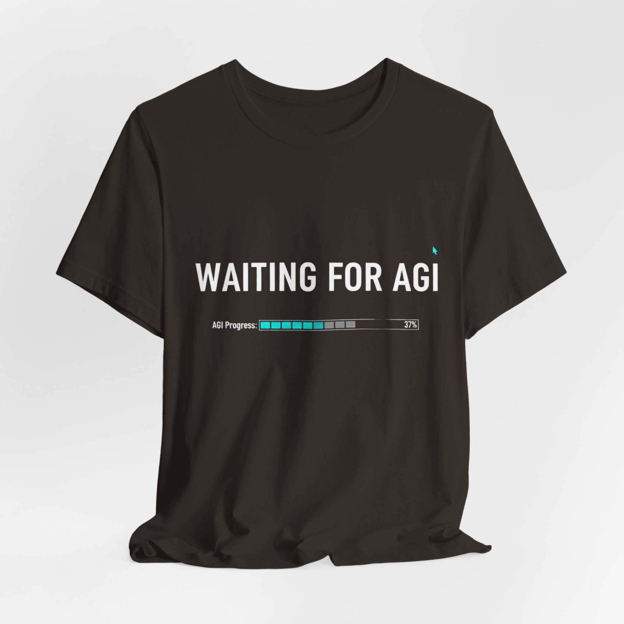 Waiting for AGI T-Shirt — Futuristic AI Humor Tee