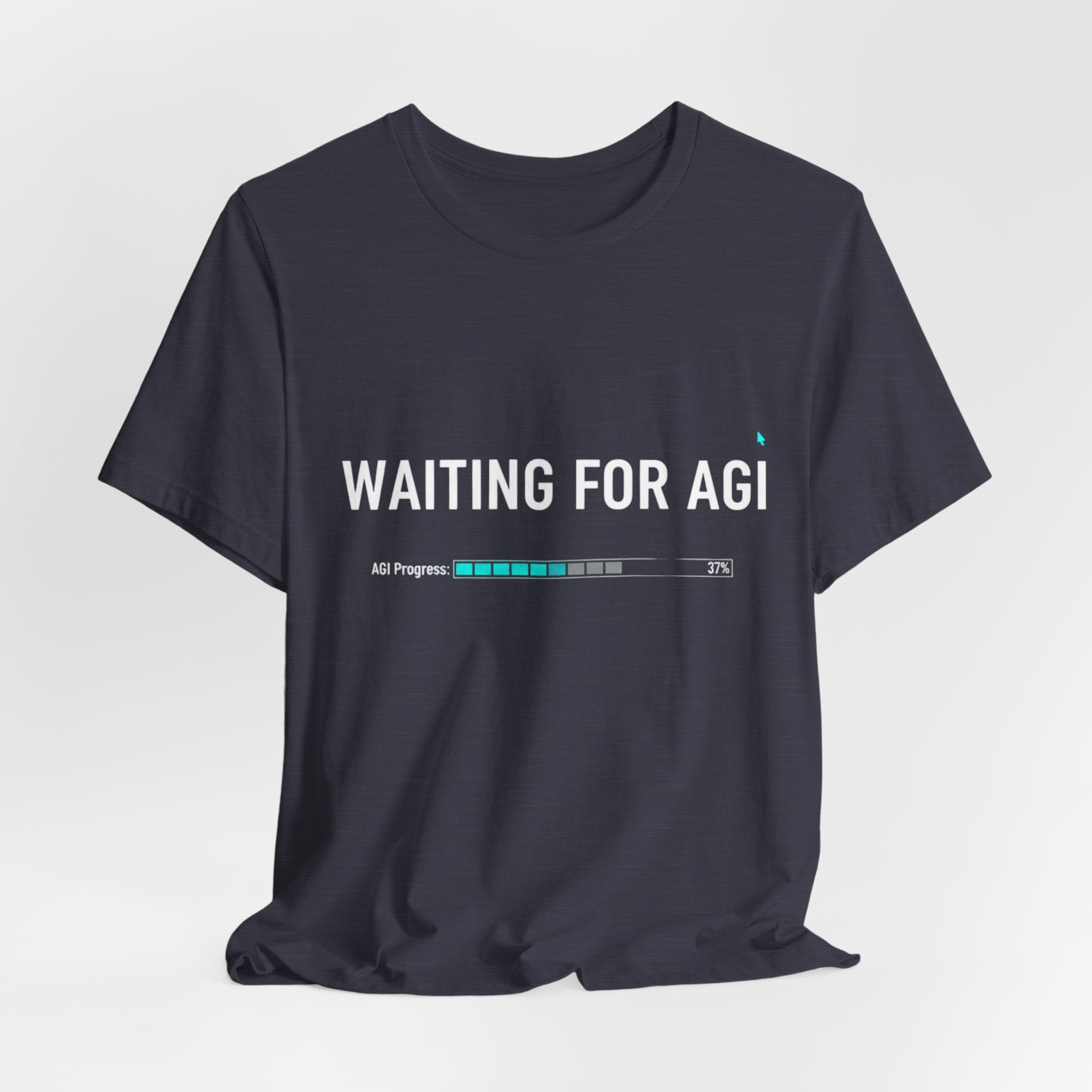Waiting for AGI T-Shirt — Futuristic AI Humor Tee